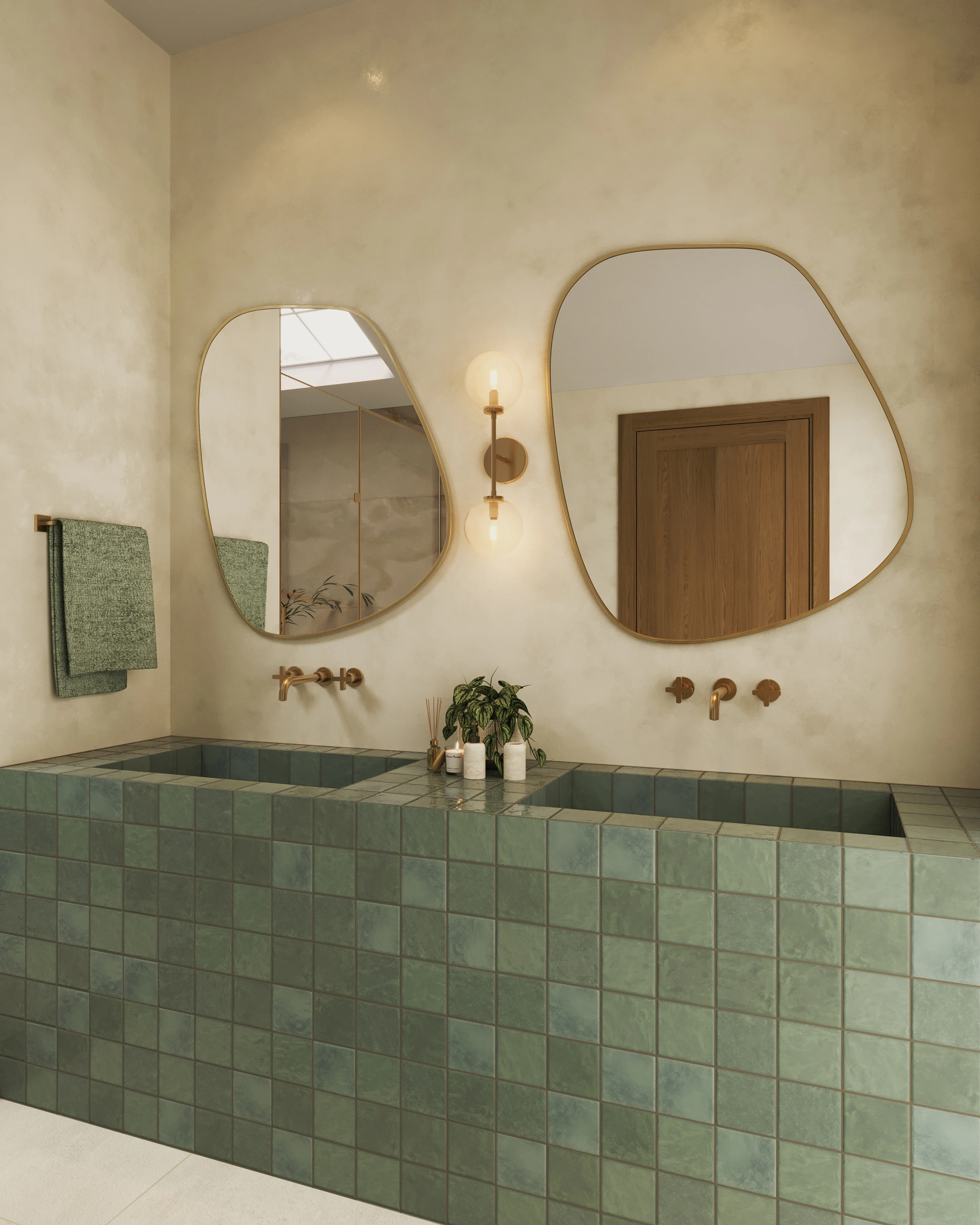 Mila 4x4 Glossy Ceramic Tile in Jade - Image 2