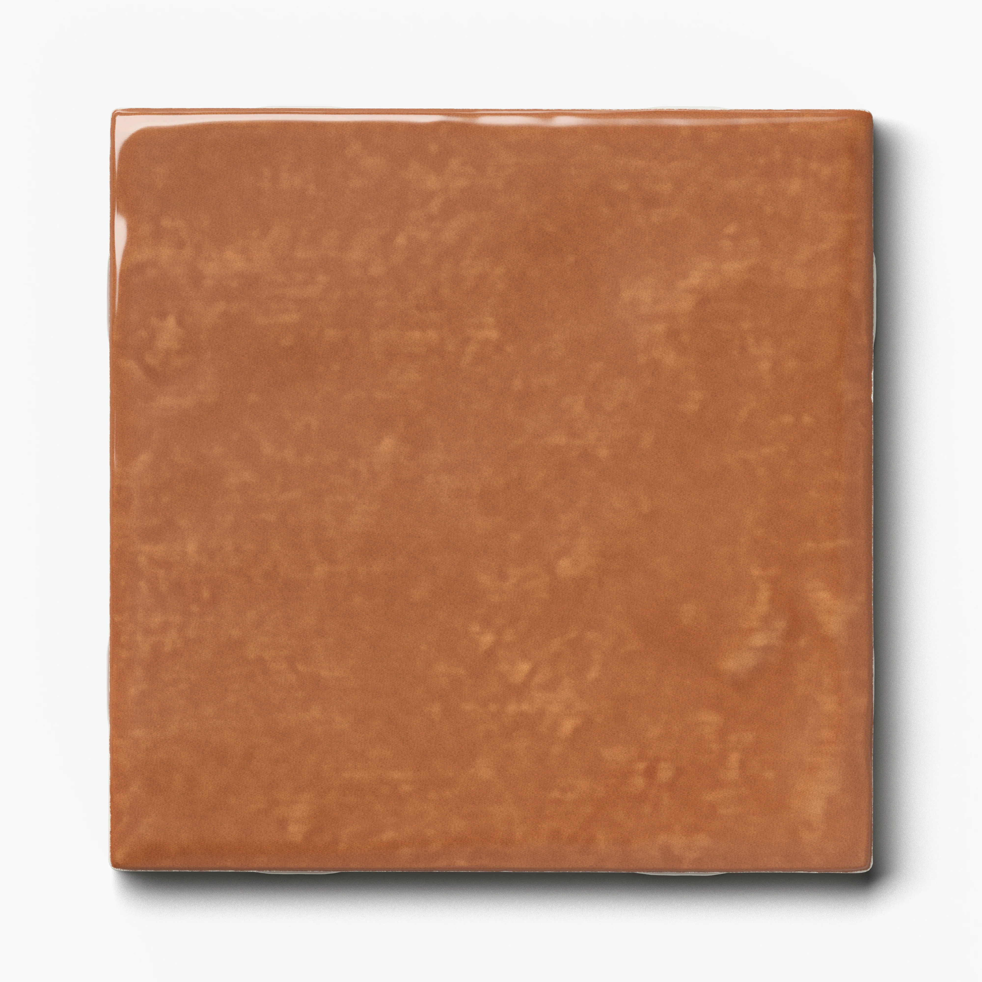 Mila 4x4 Glossy Ceramic Tile in Rust - Image 3