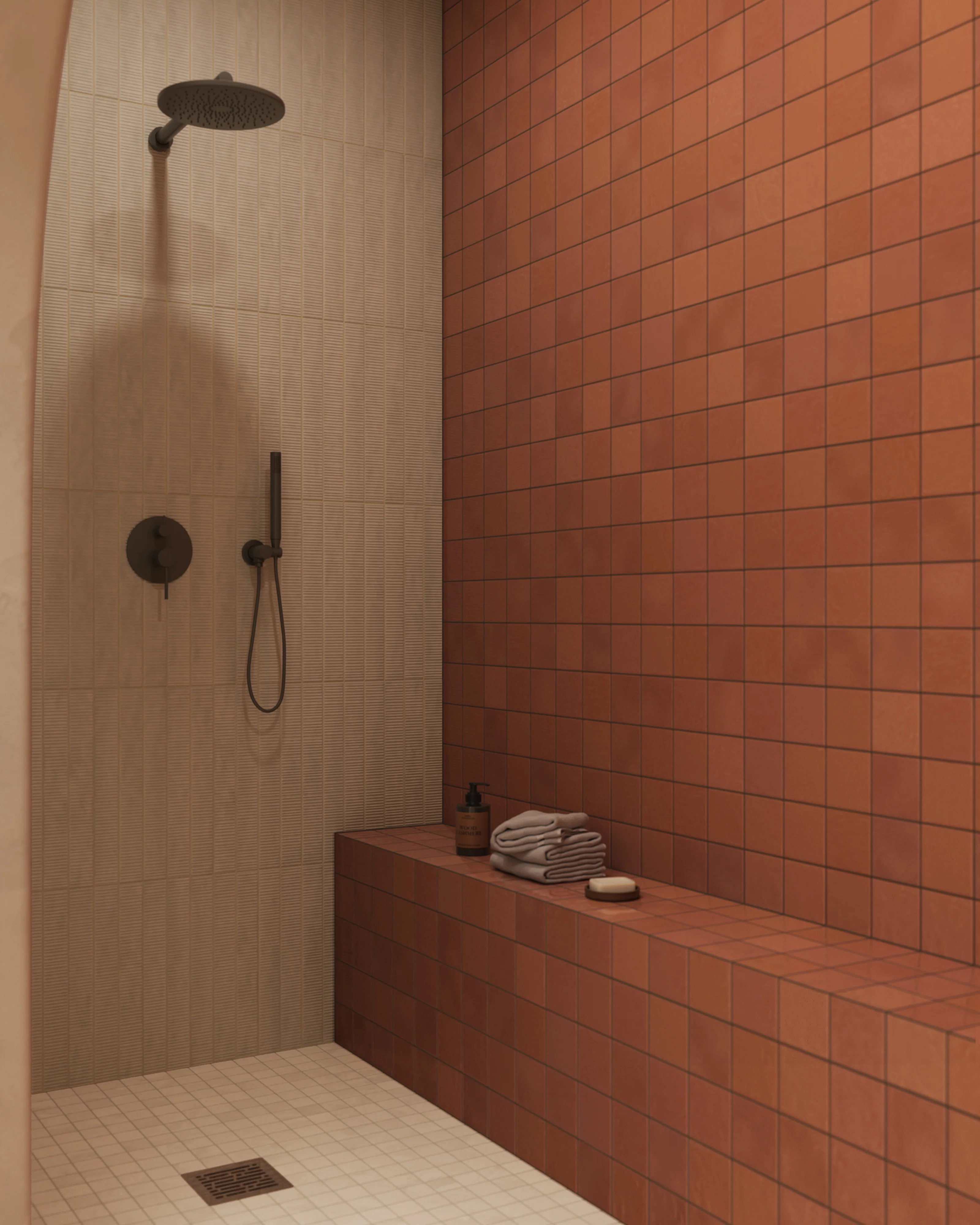 Mila 4x4 Glossy Ceramic Tile in Rust - Image 6