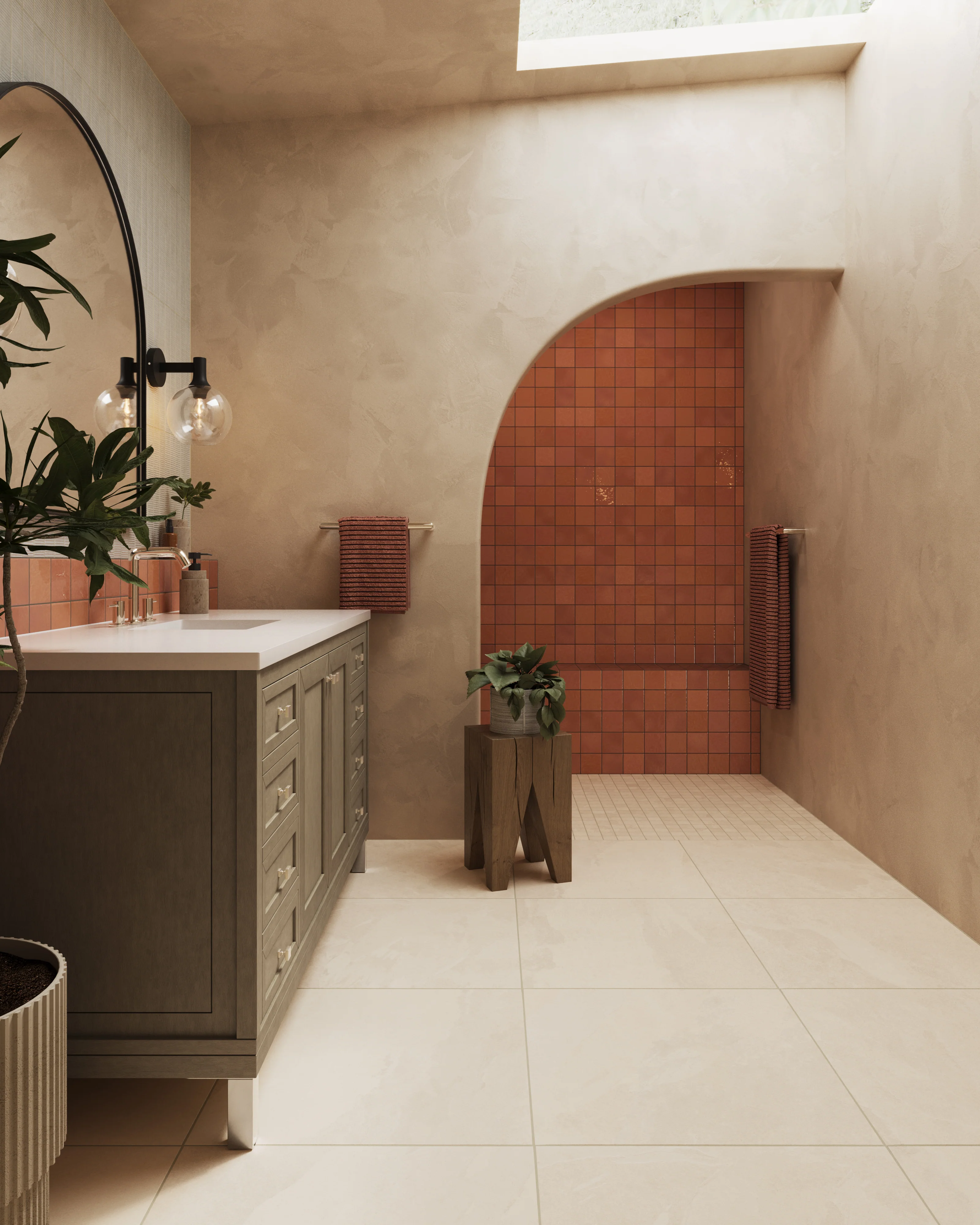 Mila 4x4 Glossy Ceramic Tile in Rust - Image 7