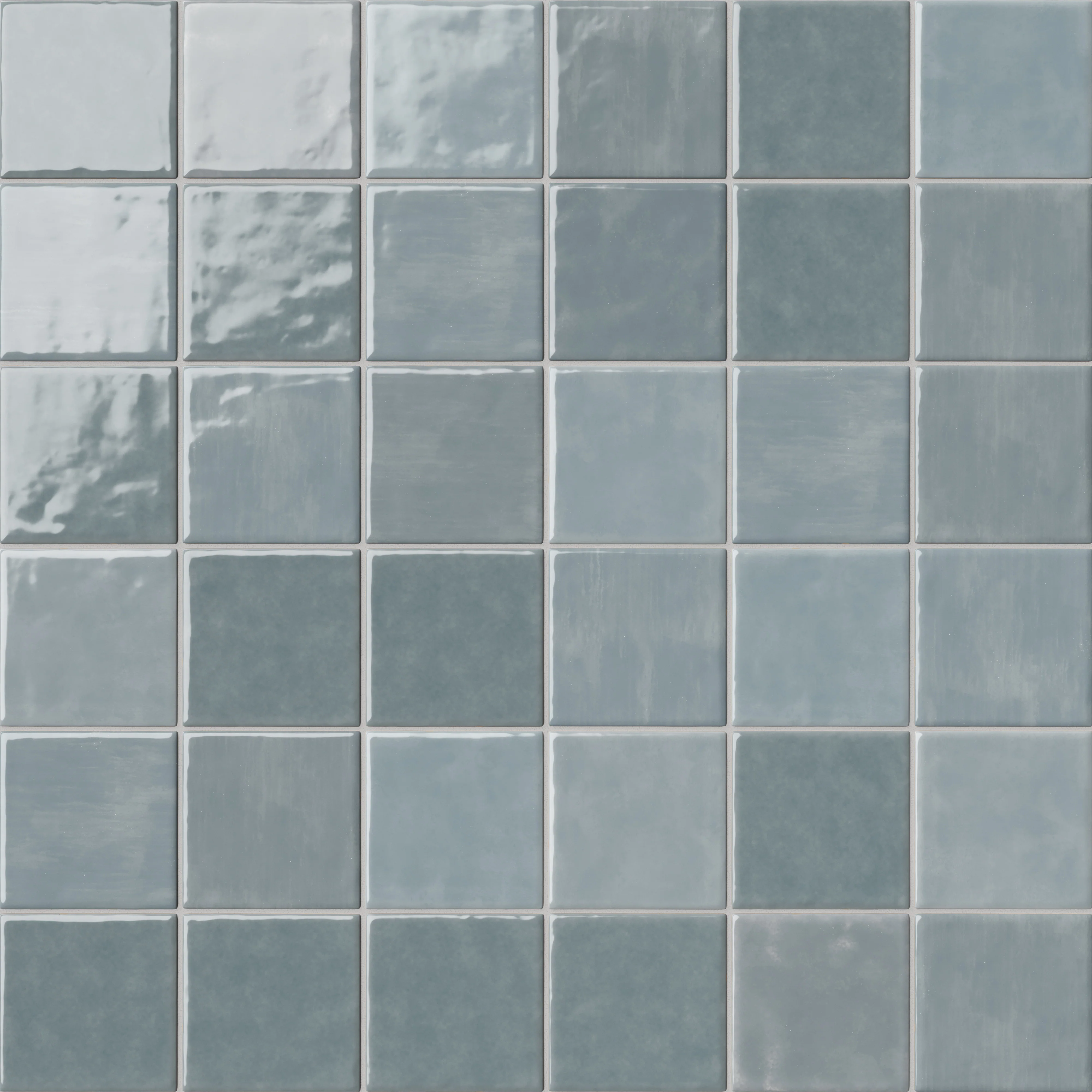 Mila 4x4 Glossy Ceramic Tile in Slate