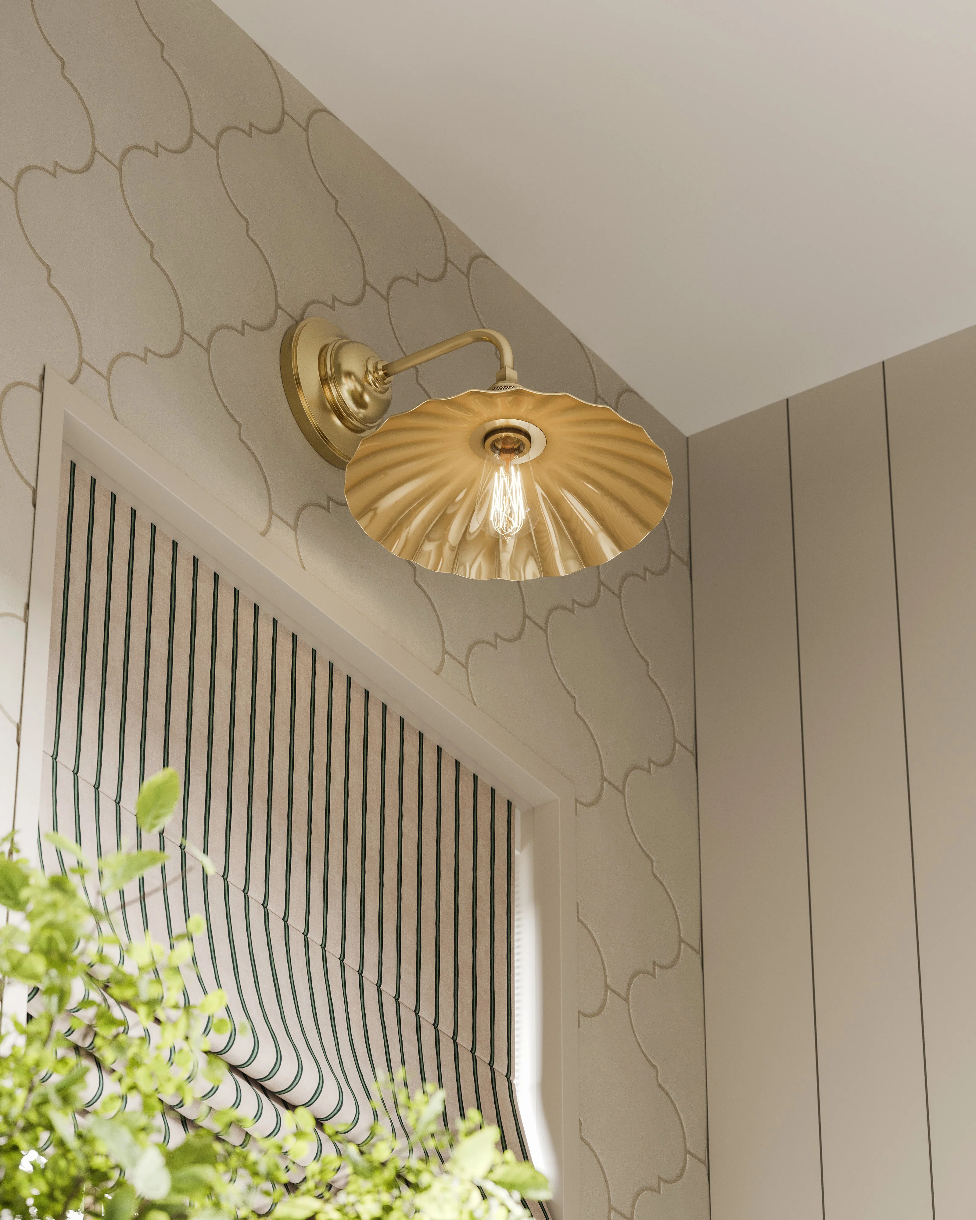 Miriam Wall Sconce in Aged Brass - Image 4