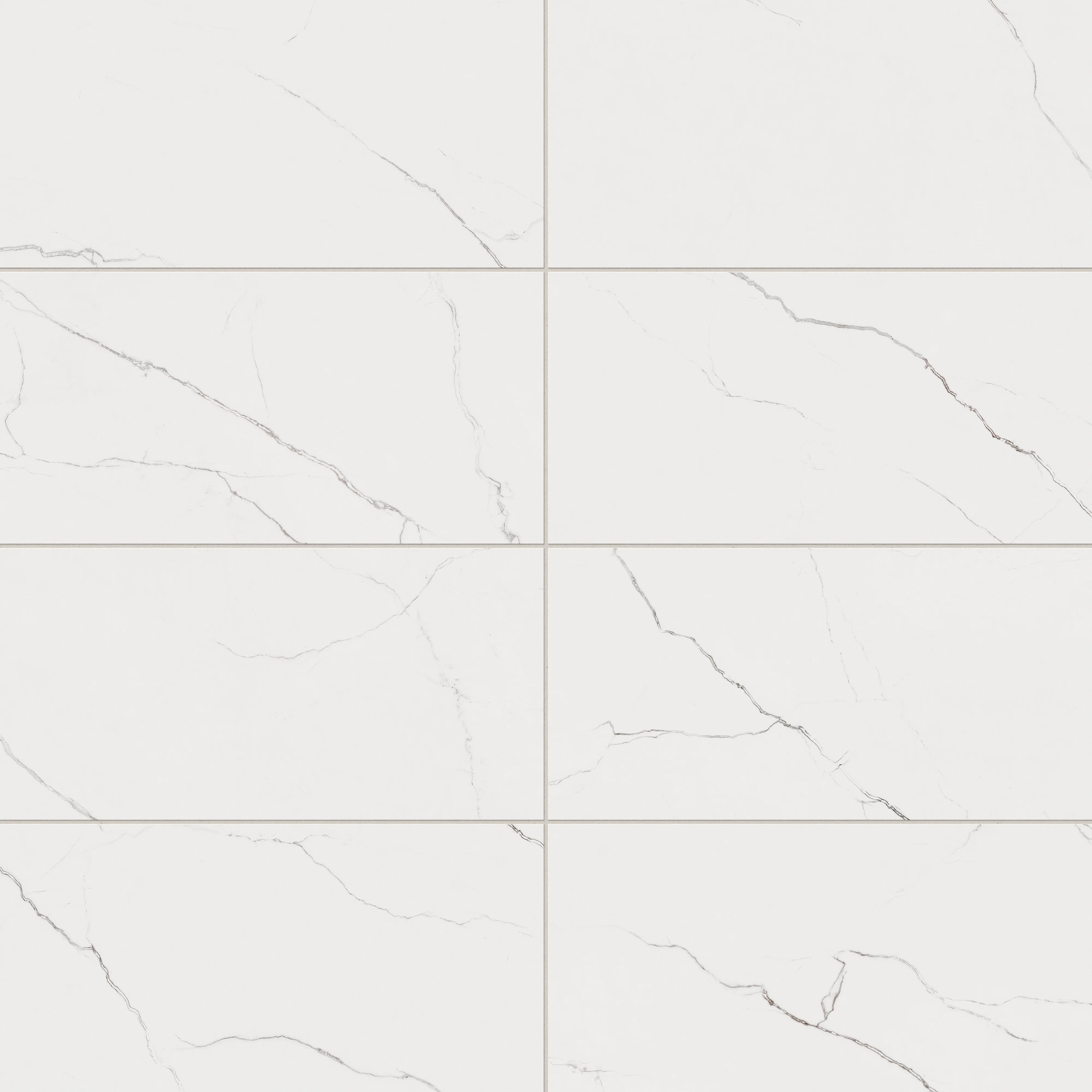 Natalia 12x24 Matte Porcelain Tile in Calacatta Lincoln