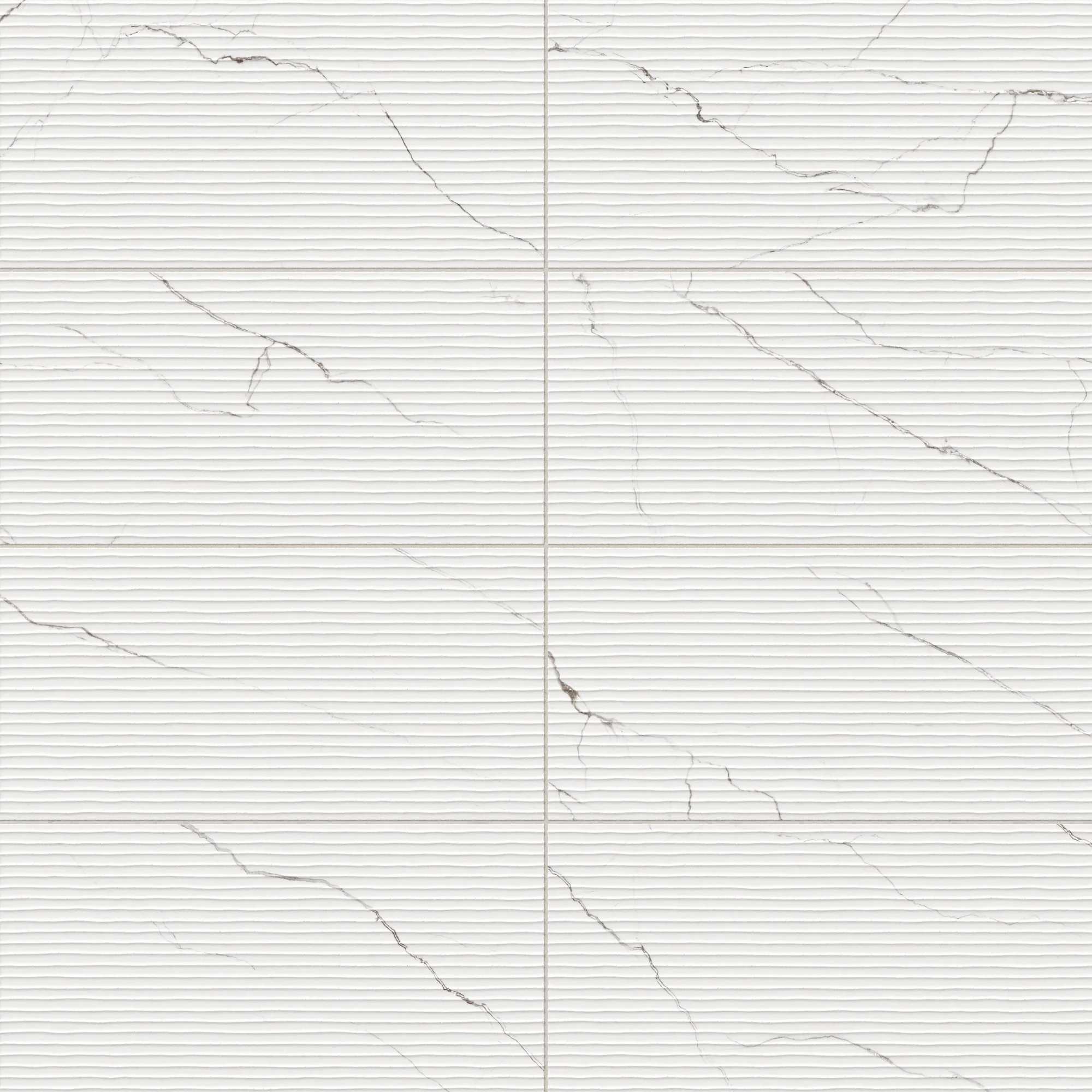 Natalia 12x24 Matte Porcelain Tile in Calacatta Lincoln Deco