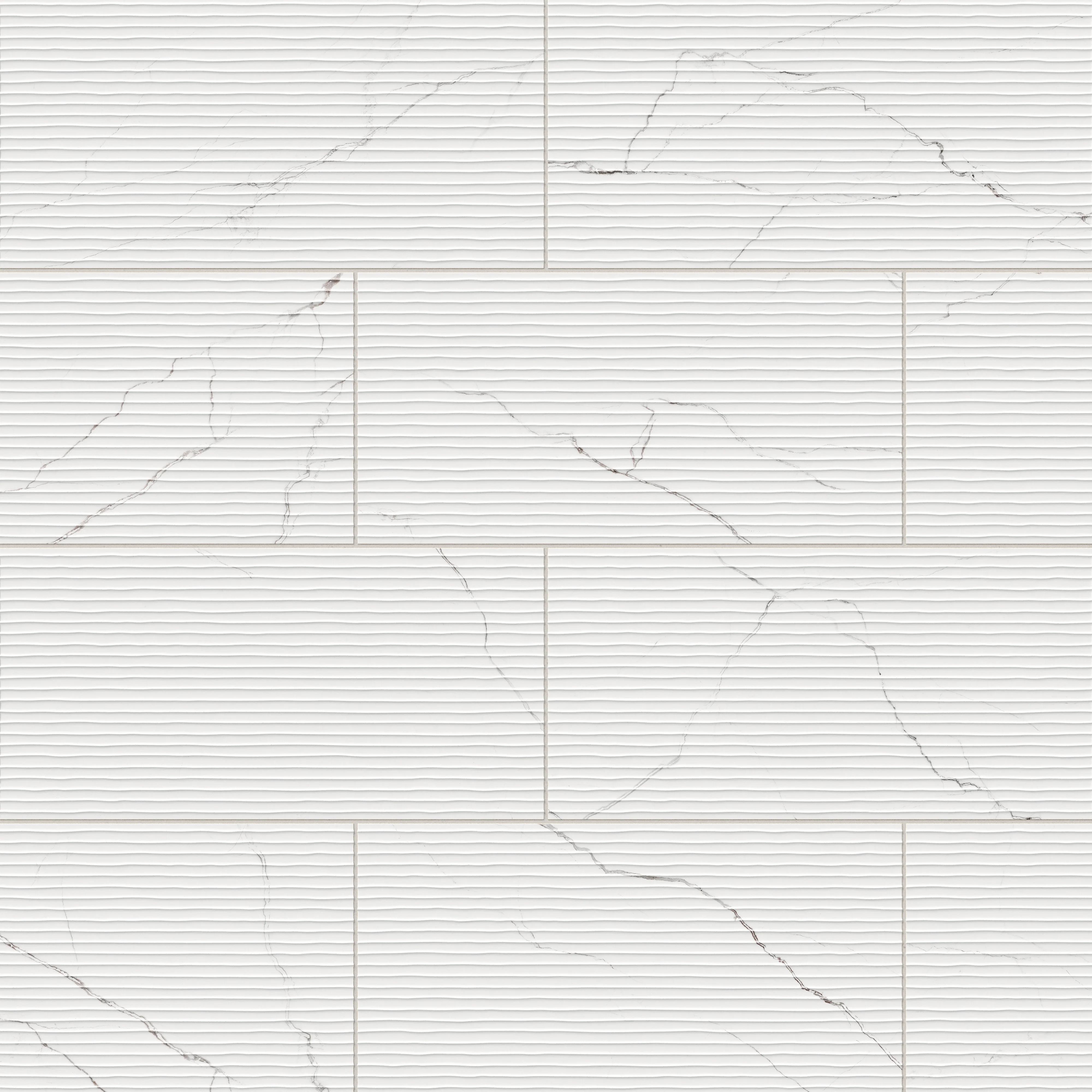 Natalia 12x24 Matte Porcelain Tile in Calacatta Lincoln Deco - Image 7