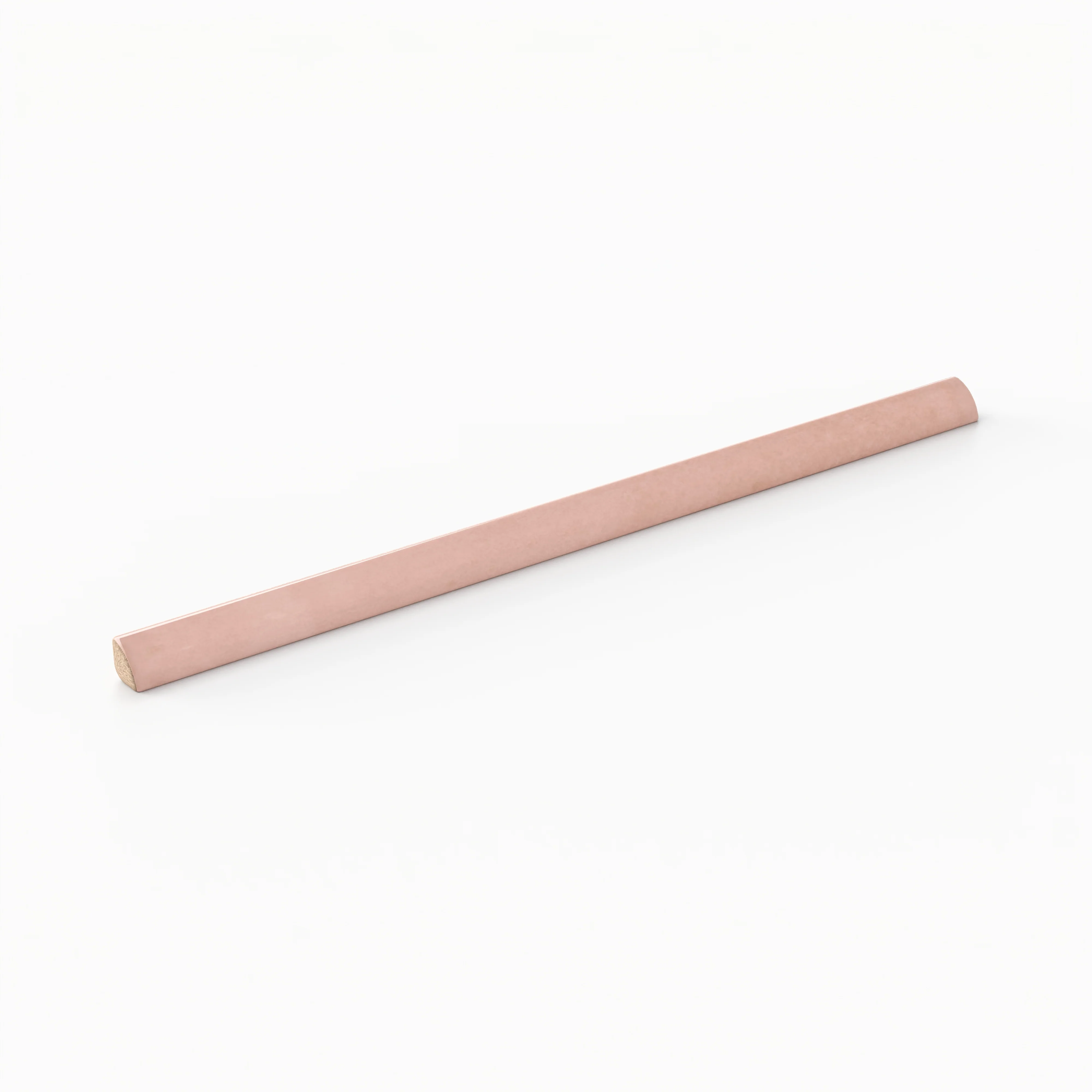 Natasha 0.5x8 Jolly Glossy Ceramic Tile Trim in Blush - Image 2