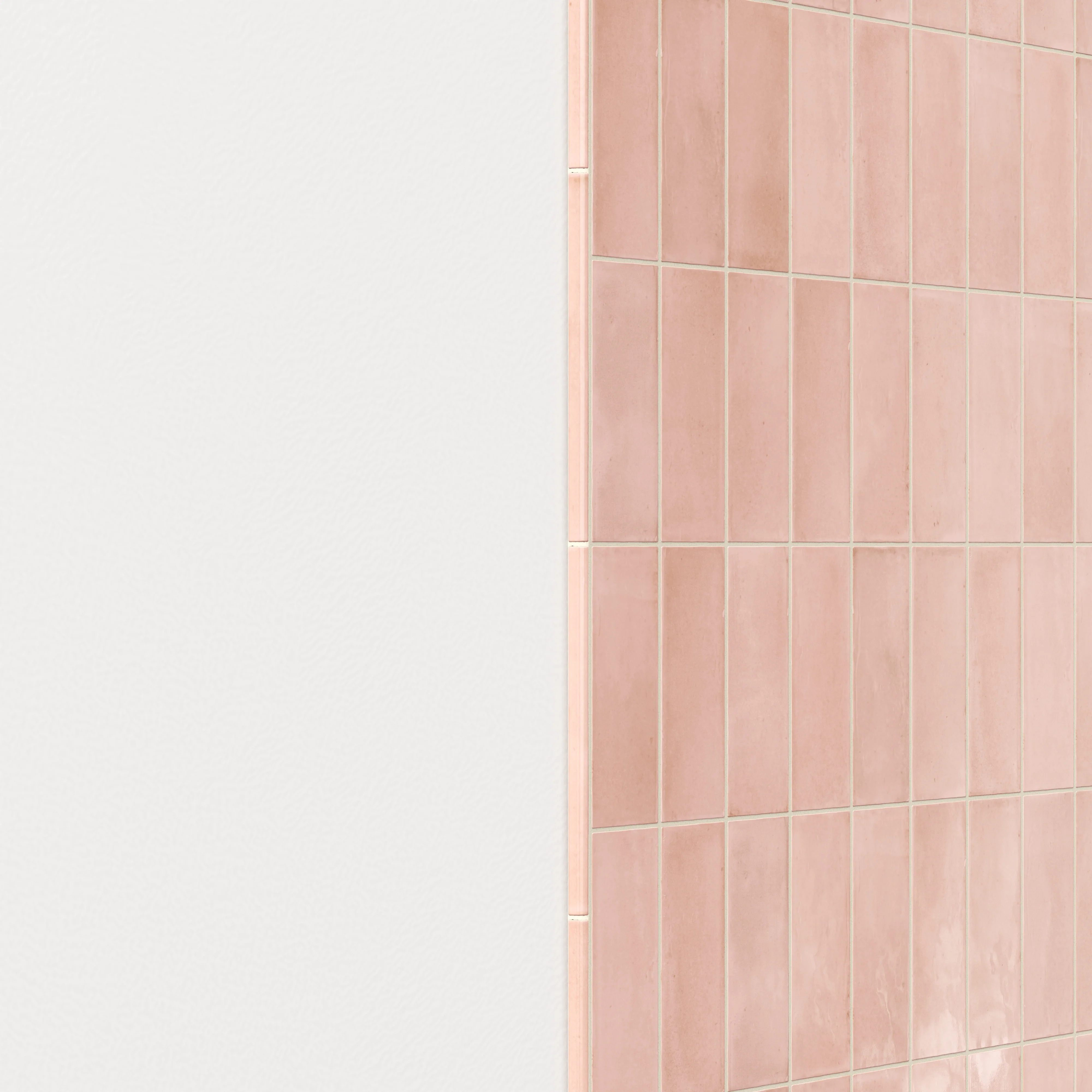 Natasha 0.5x8 Jolly Glossy Ceramic Tile Trim in Blush - Image 3