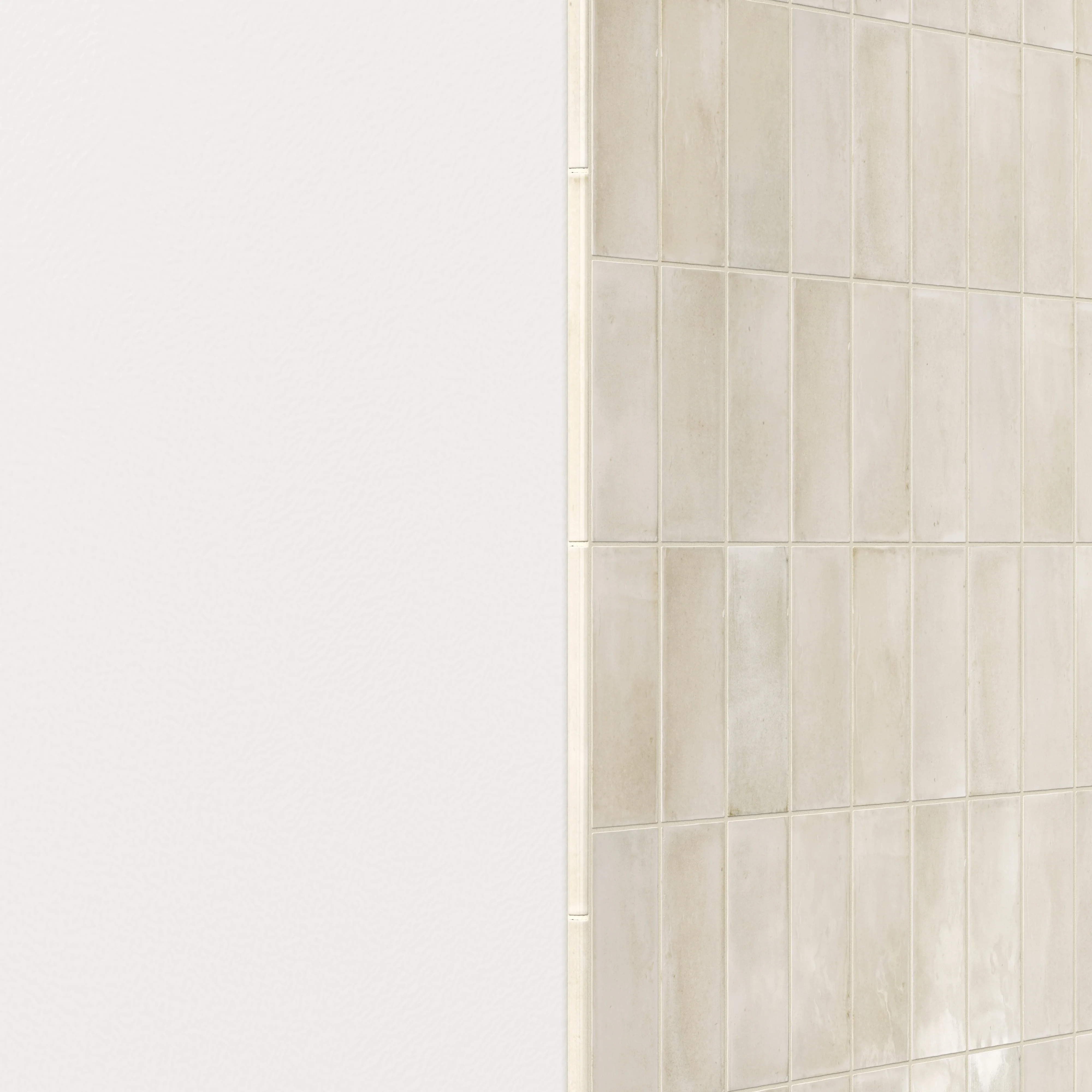 Natasha 0.5x8 Jolly Glossy Ceramic Tile Trim in Canvas - Image 4