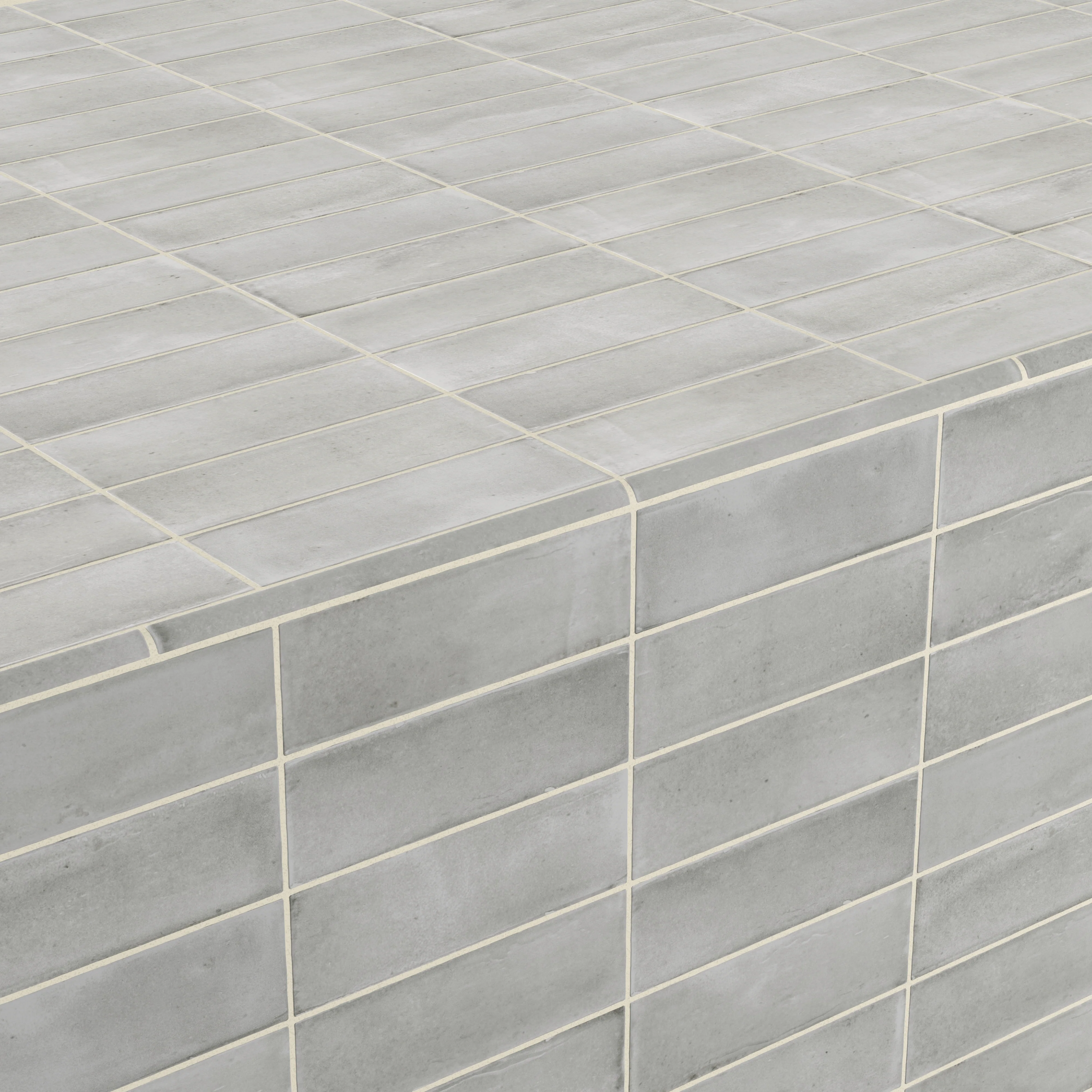 Natasha 0.5x8 Jolly Matte Ceramic Tile Trim in Amber Grey - Image 4
