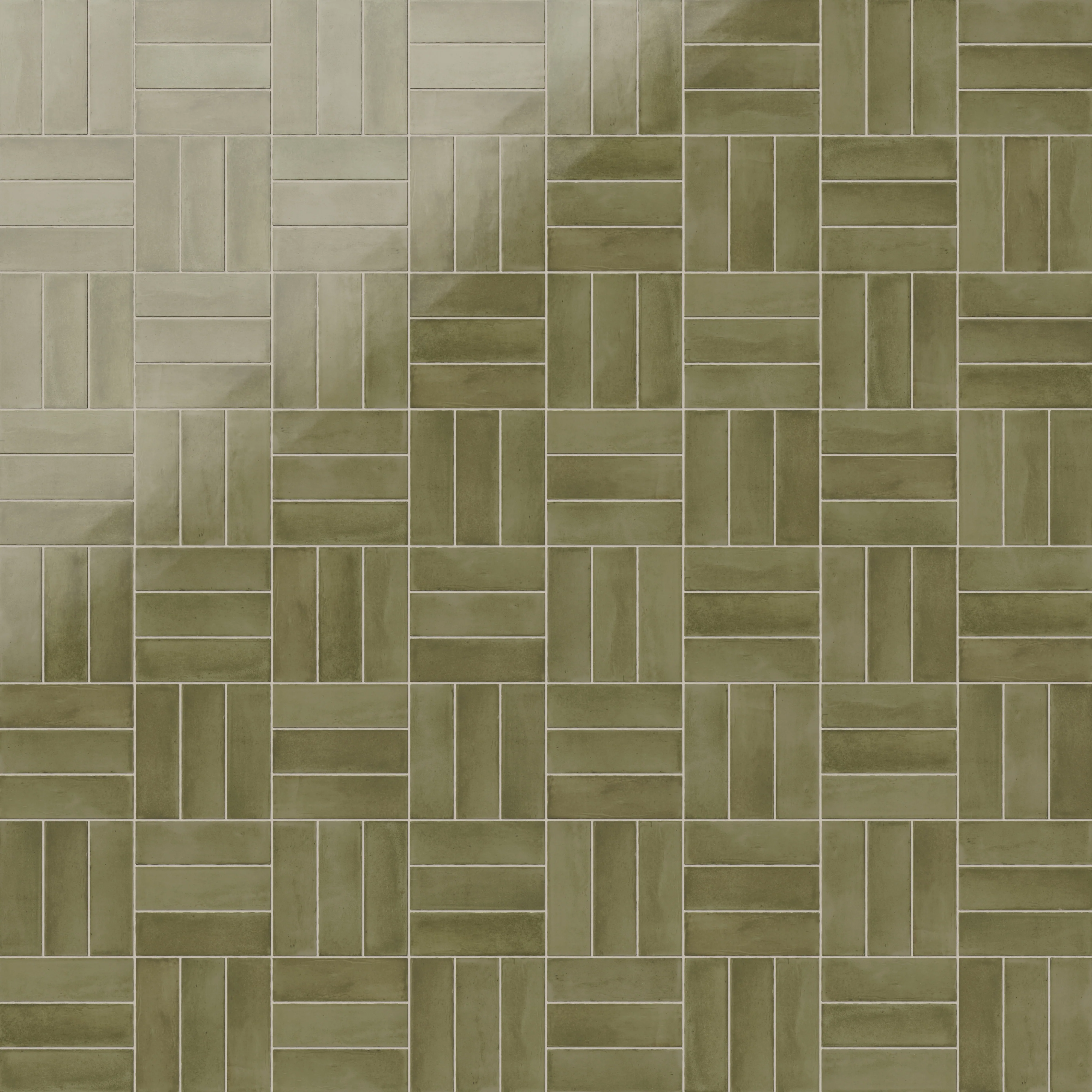 Natasha 2x6 Glossy Porcelain Tile in Army - Image 10
