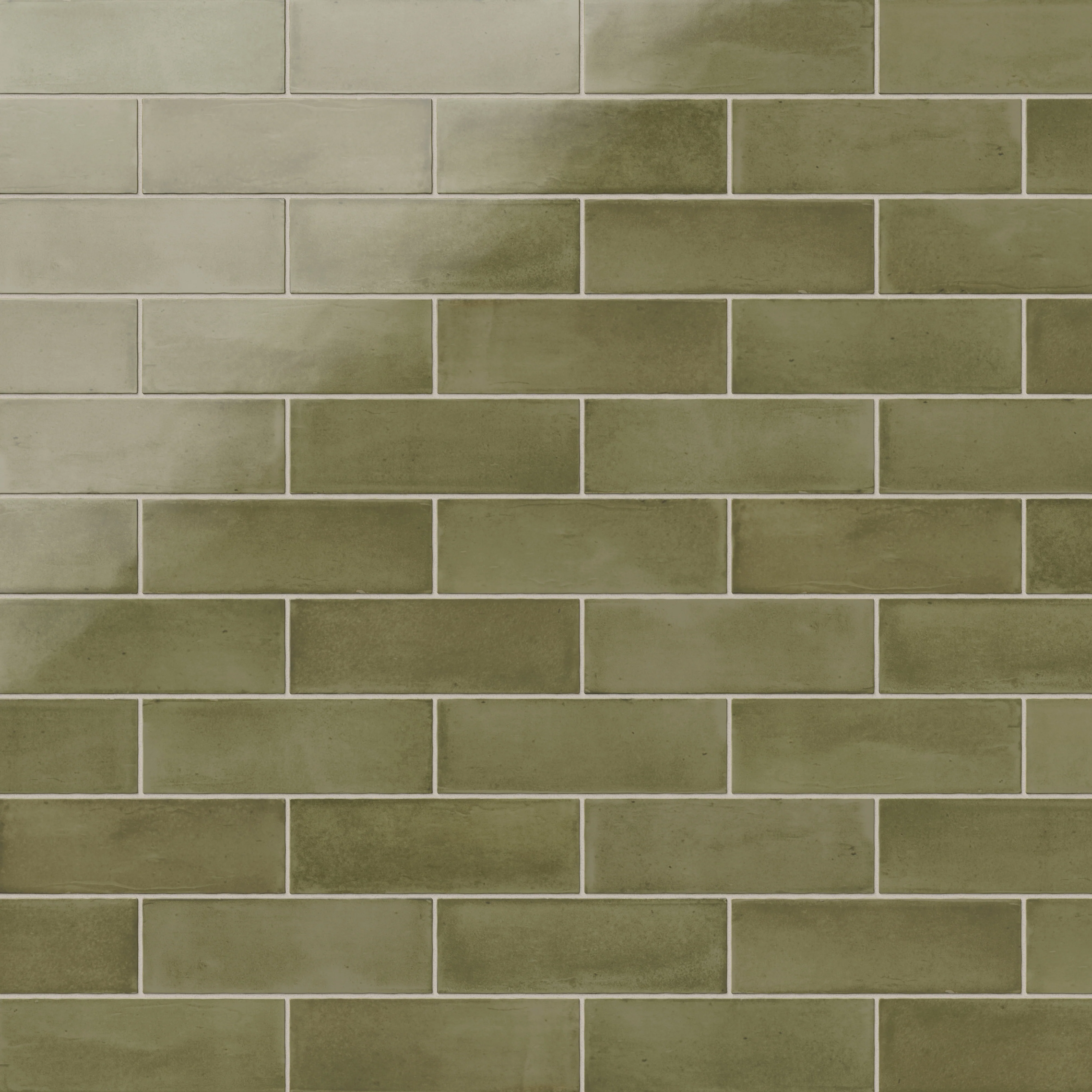 Natasha 2x6 Glossy Porcelain Tile in Army - Image 6