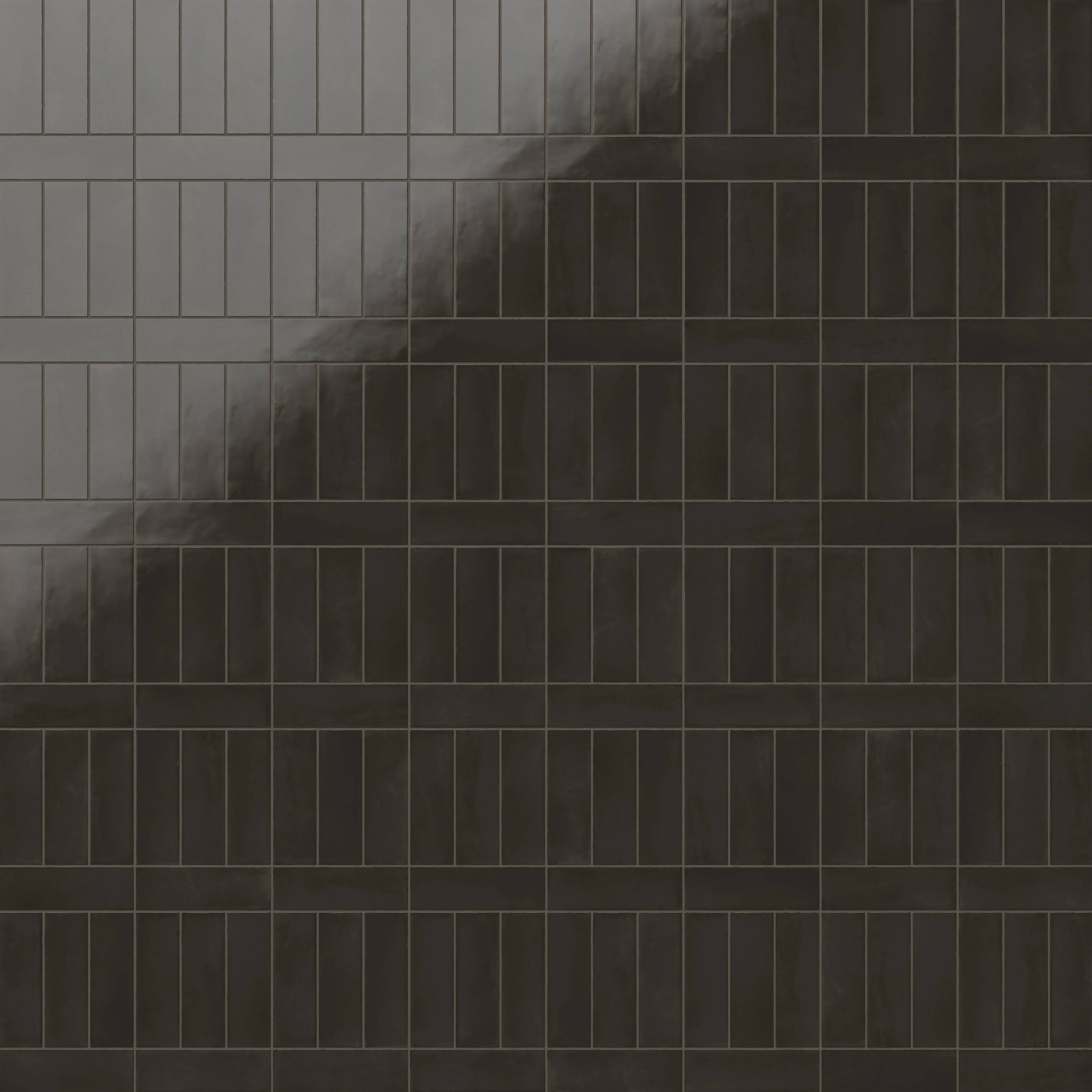 Natasha 2x6 Glossy Porcelain Tile in Coal - Image 8