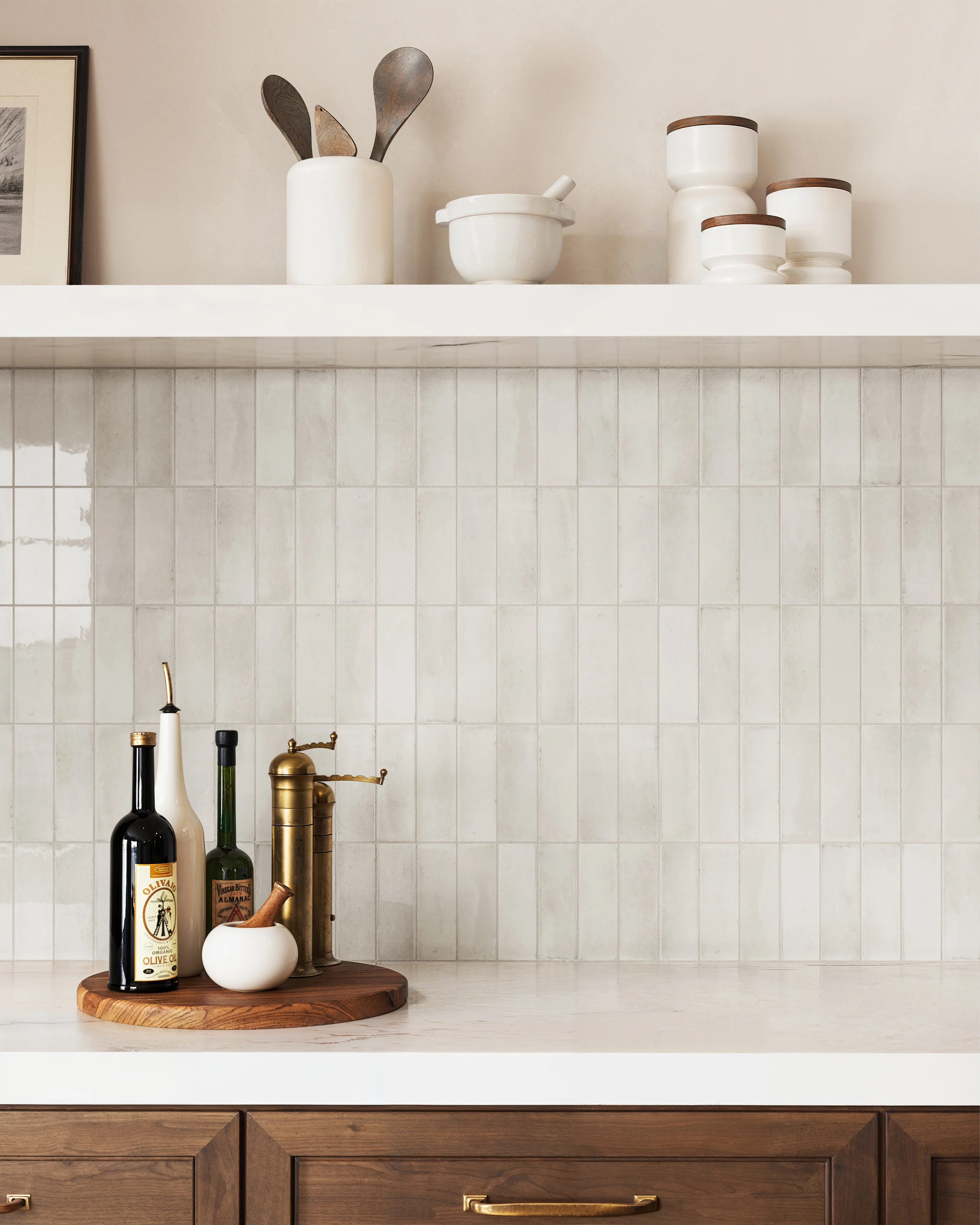 Natasha 2x6 Glossy Porcelain Tile in Oat - Image 2