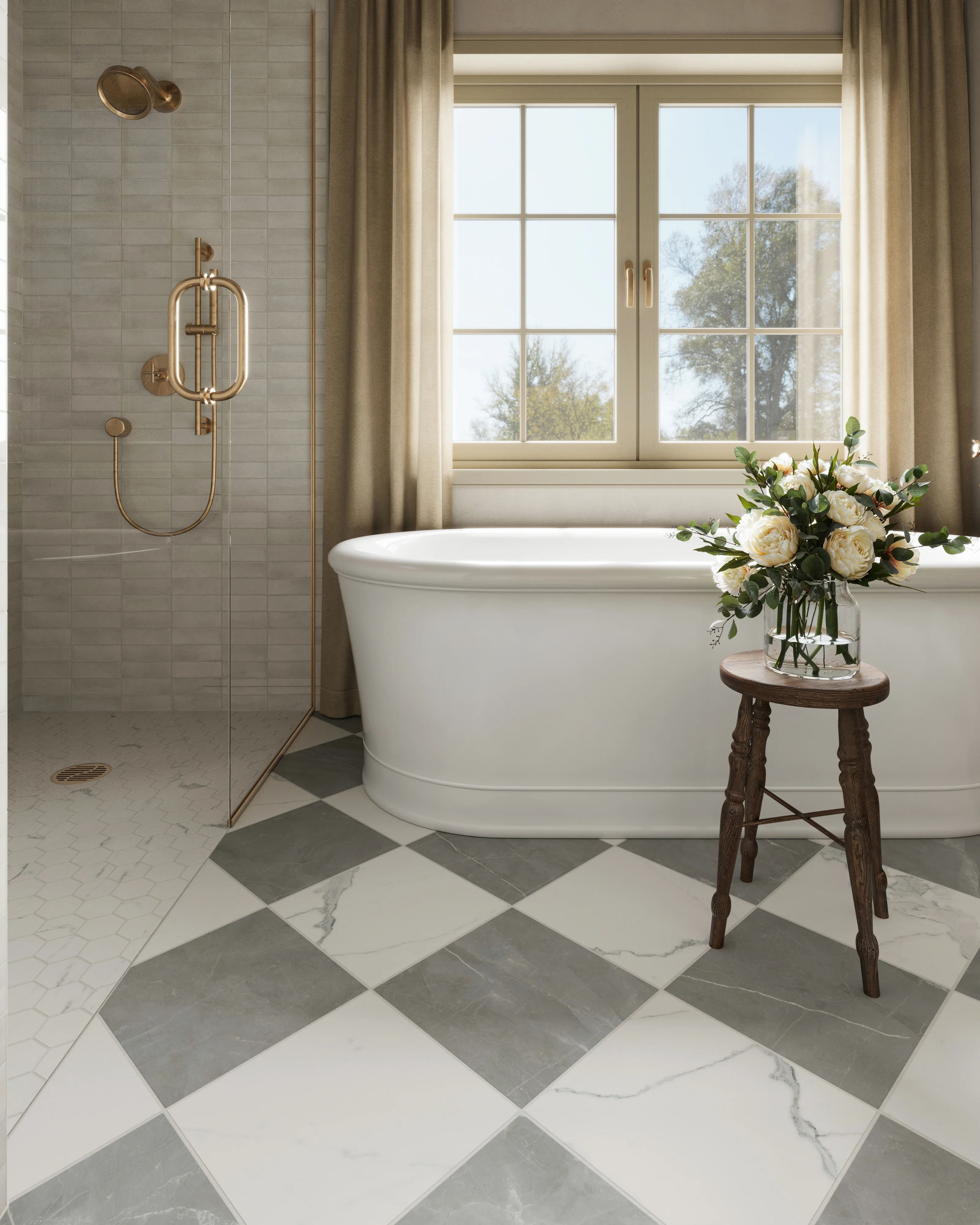 Natasha 2x6 Matte Porcelain Tile in Oat - Image 13