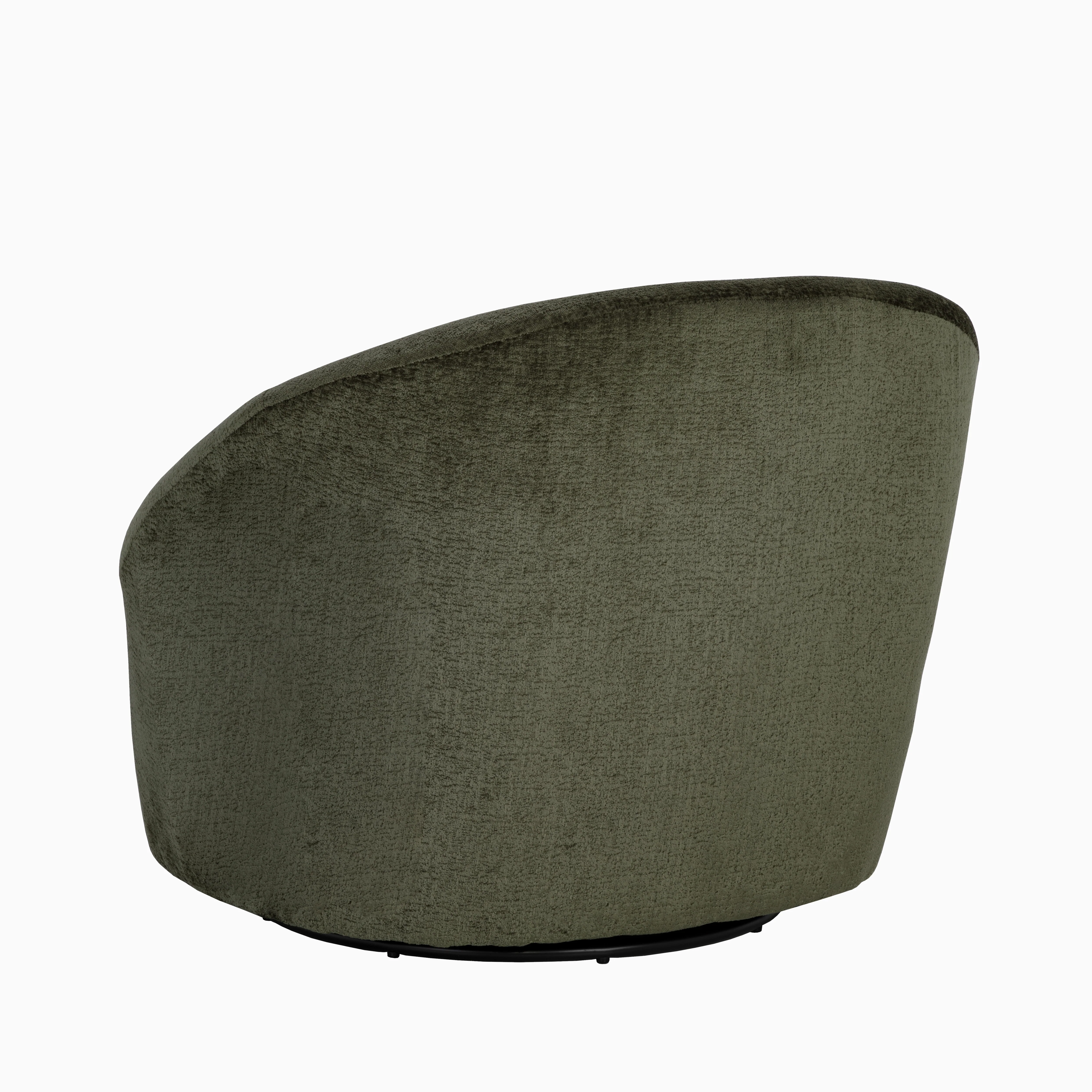 Nerida Swivel Lounge Chair in Green - Image 4