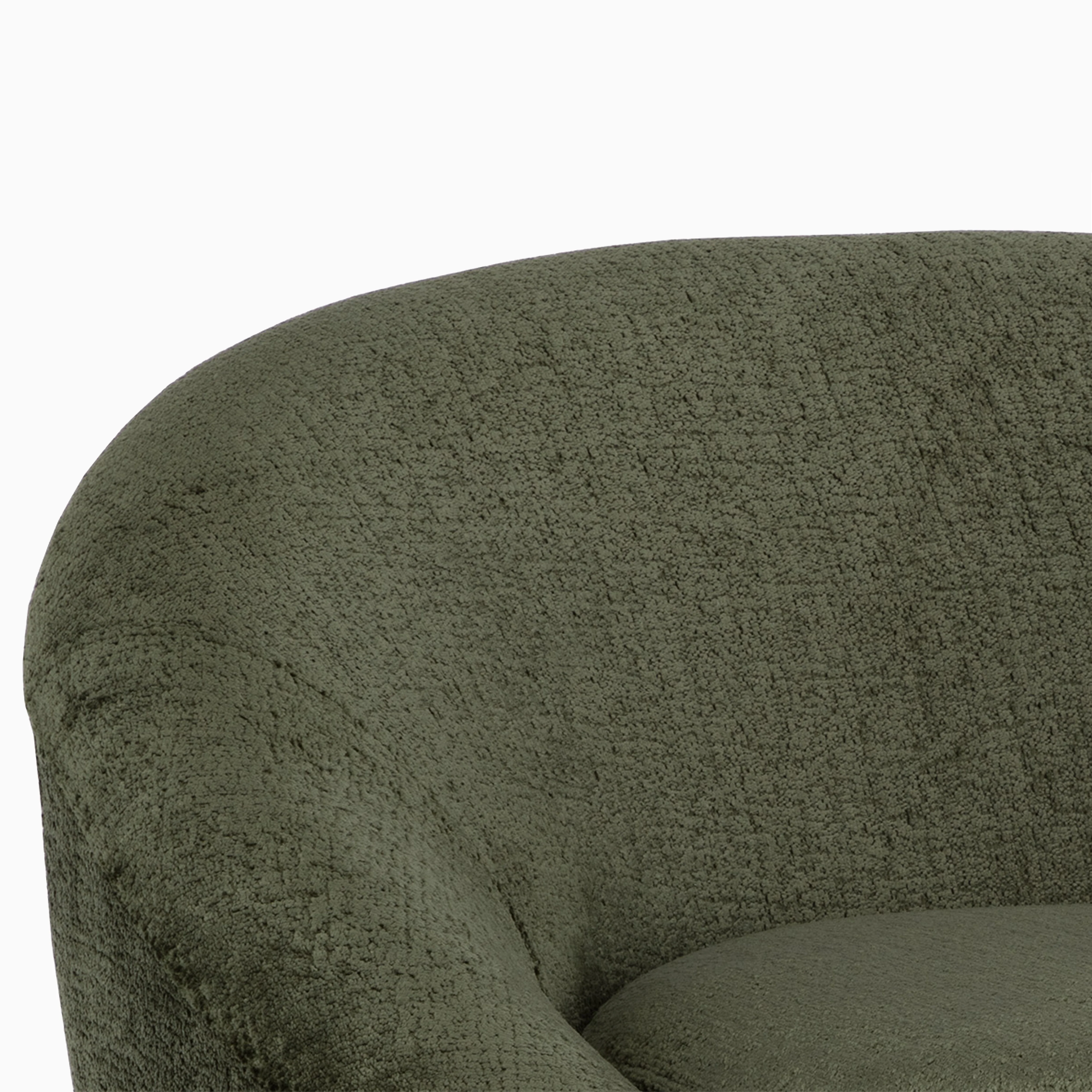 Nerida Swivel Lounge Chair in Green - Image 6