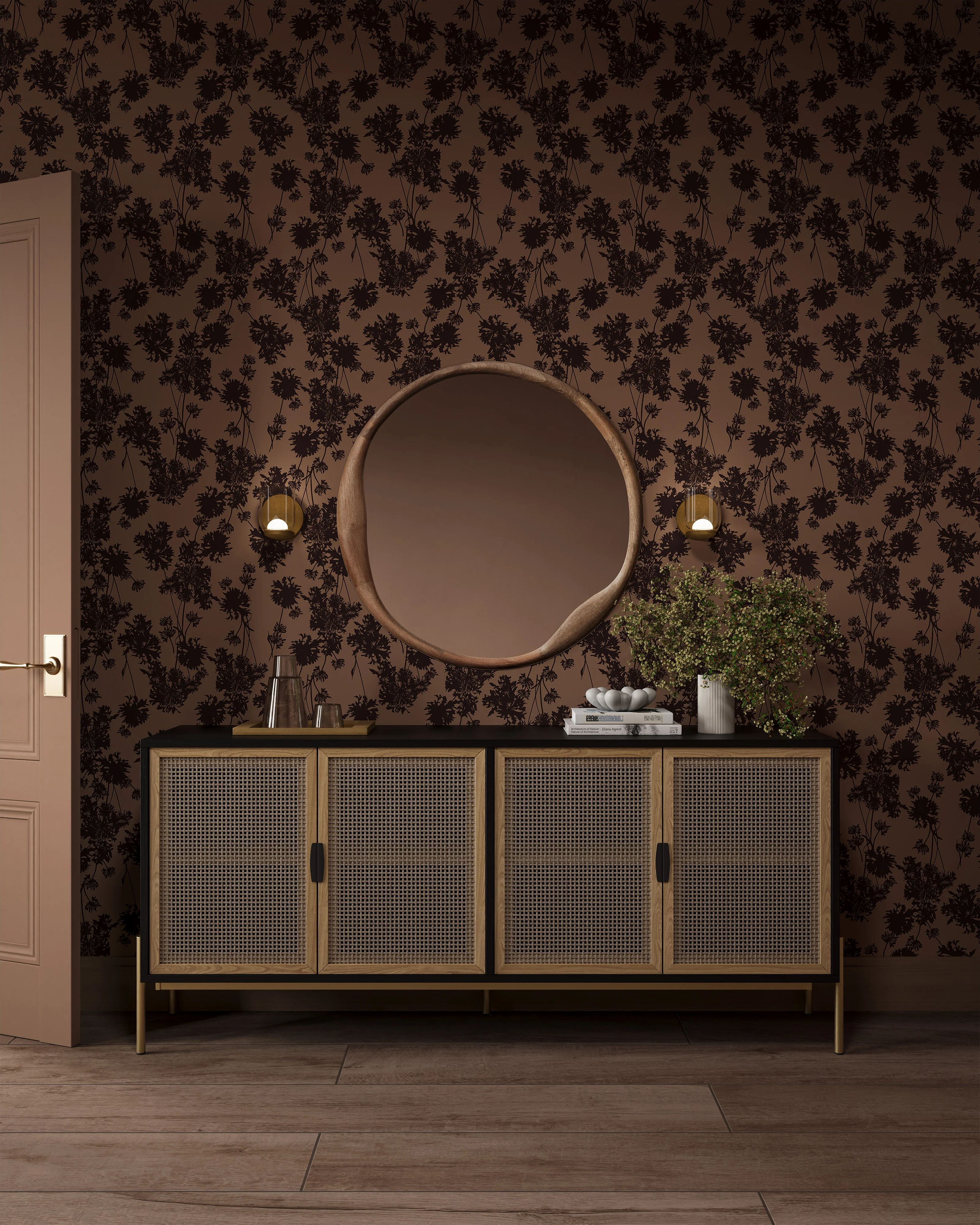 Nora 8x48 Matte Porcelain Tile in Espresso - Image 12