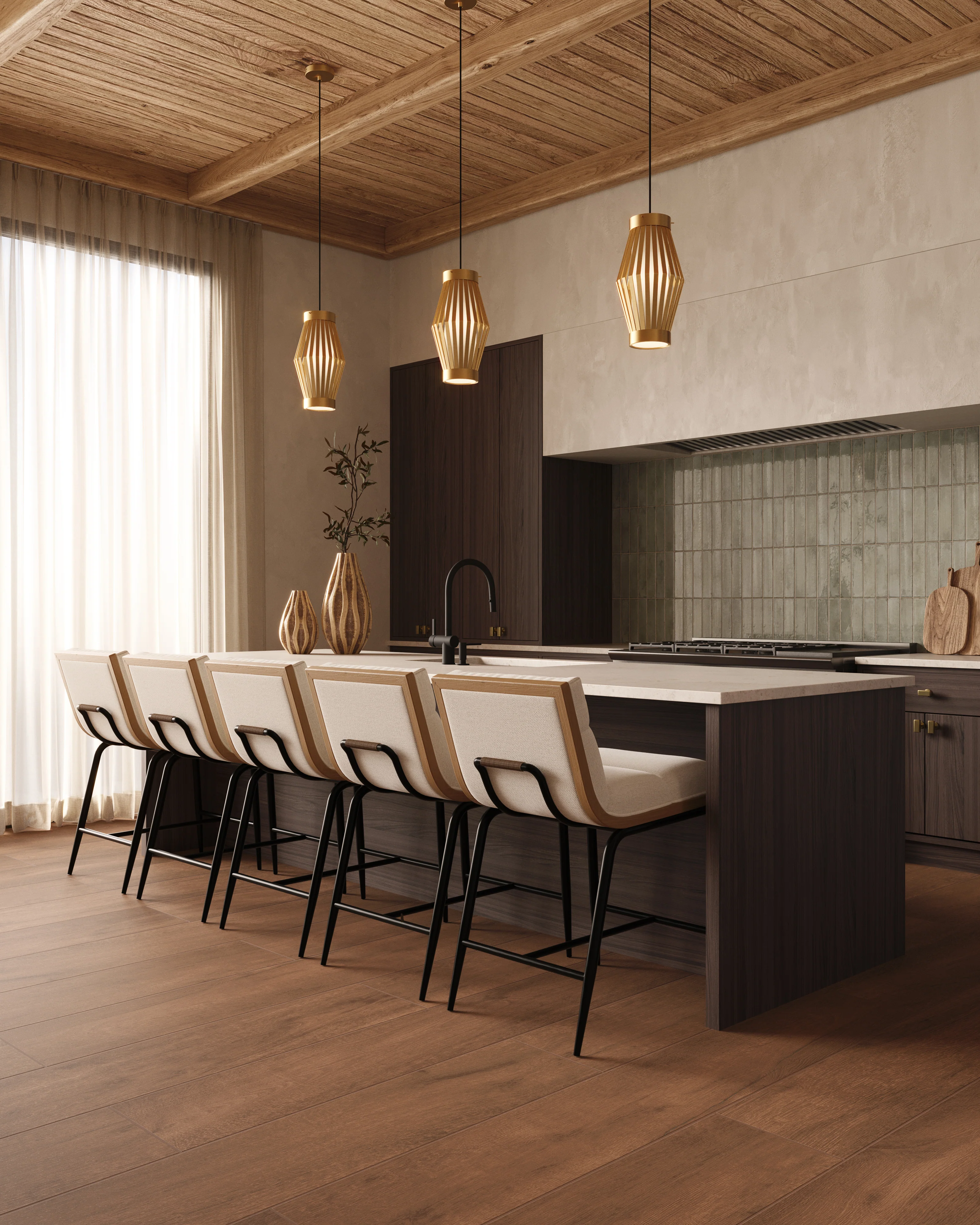 Nora 8x48 Matte Porcelain Tile in Macchiato - Image 12