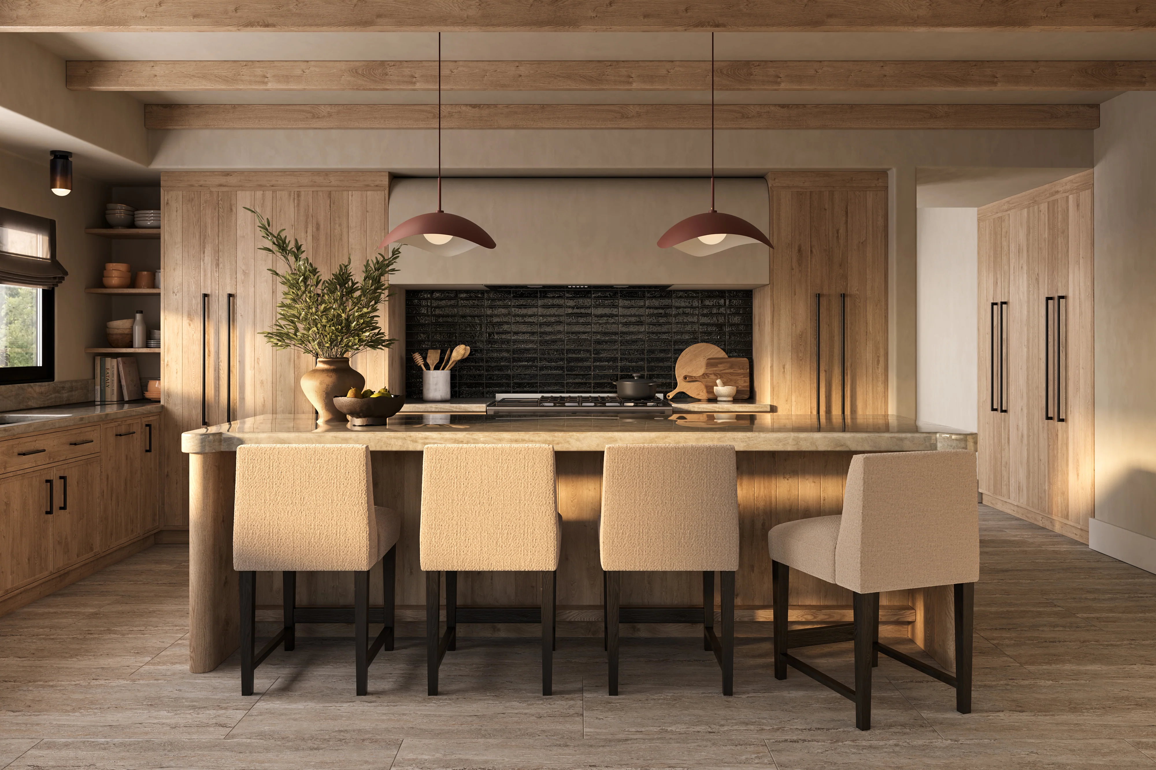Oliver Counter Stool in Mocha/Bone - Image 8