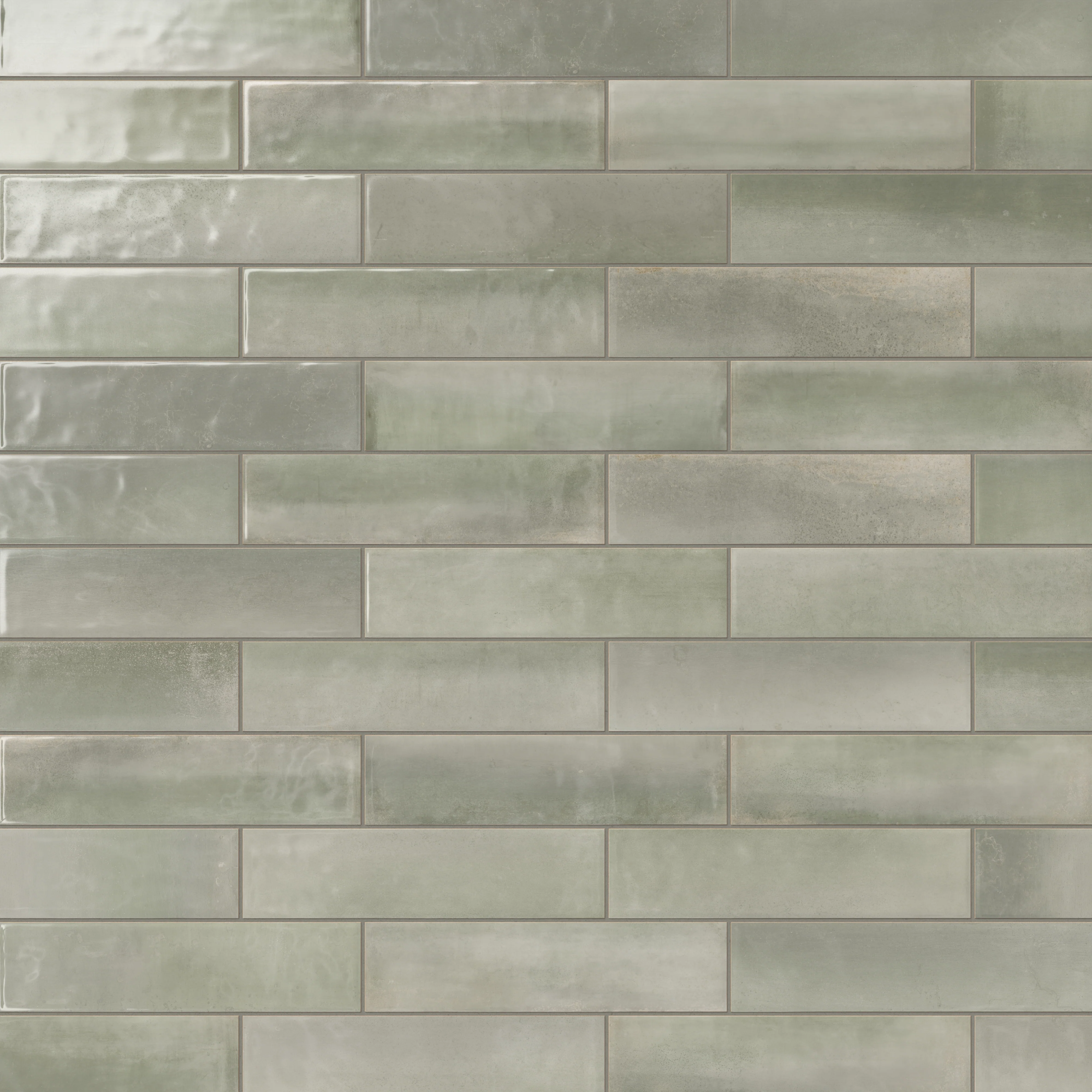 Olivia 4x16 Glossy Ceramic Tile in Sage - Image 6