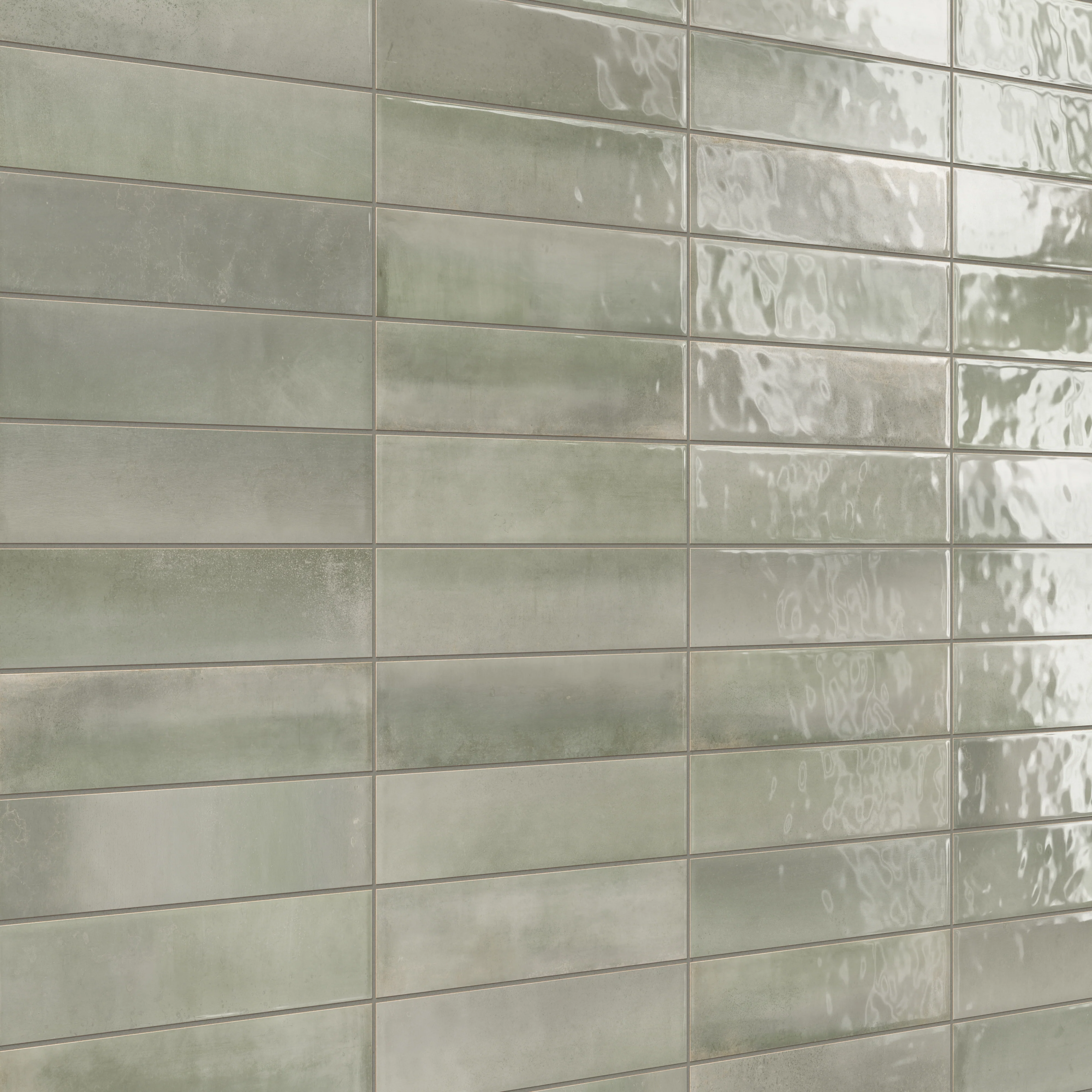 Olivia 4x16 Glossy Ceramic Tile in Sage - Image 8