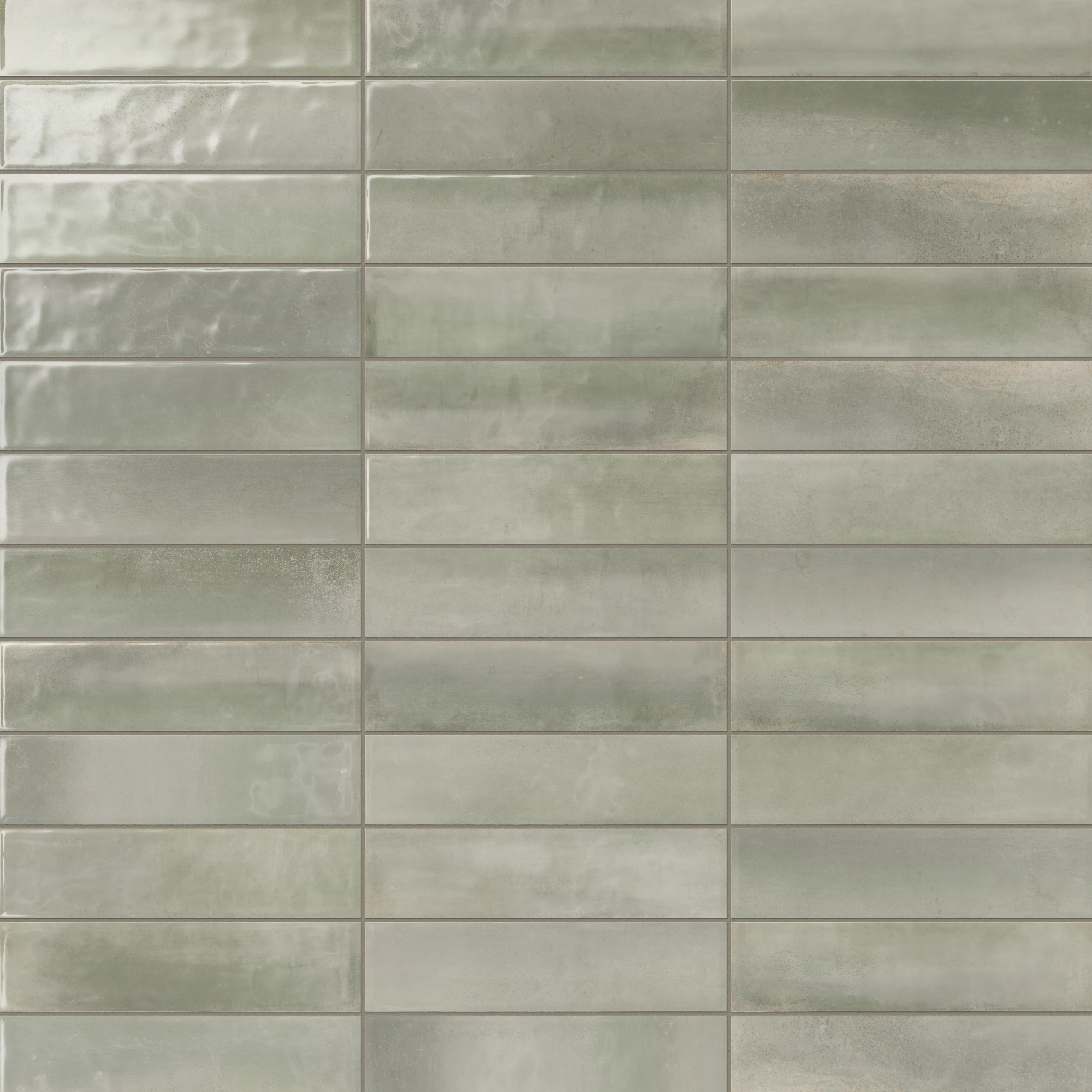 Olivia 4x16 Glossy Ceramic Tile in Sage - Image 9