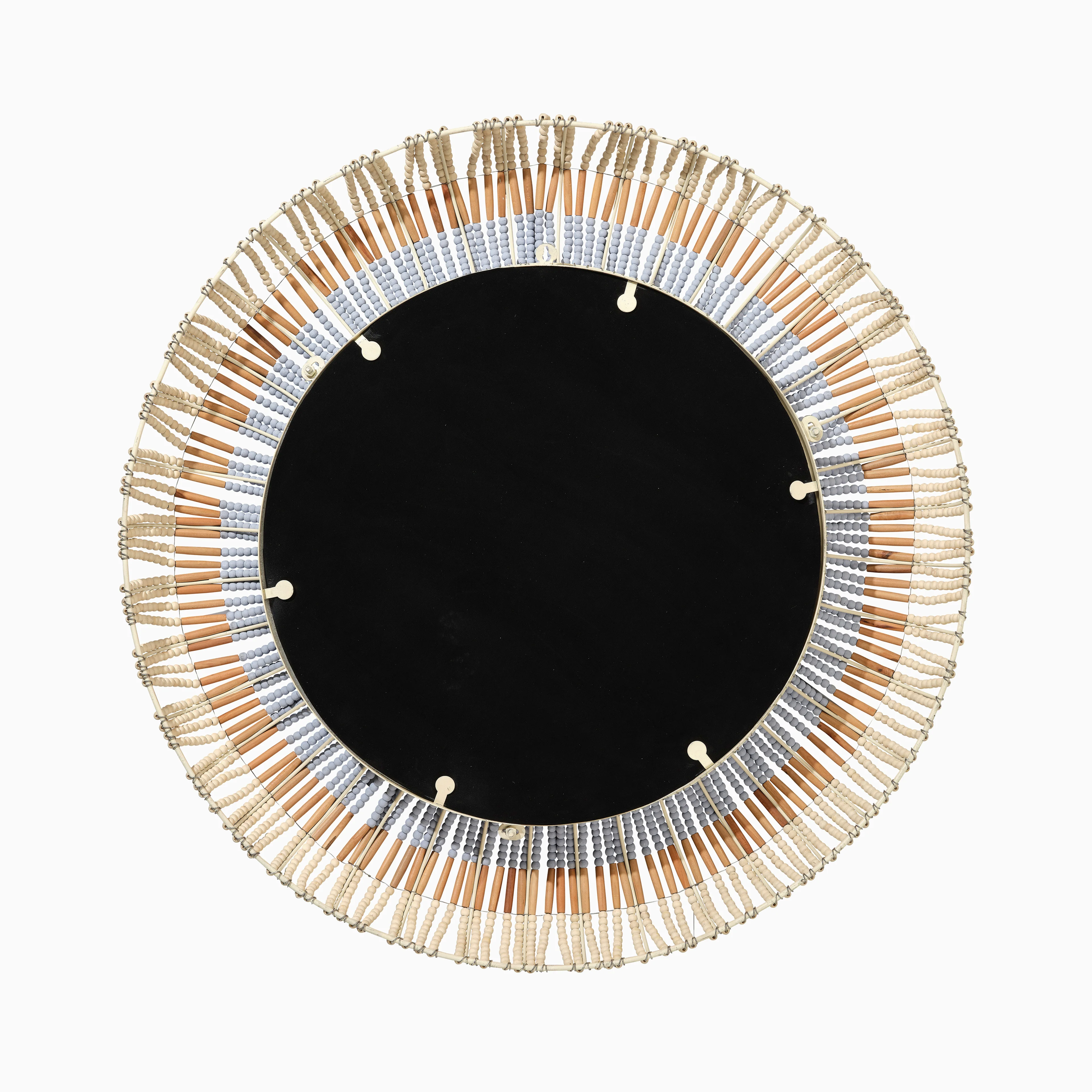 Olivienne Mirror in Natural/Blue - Image 4