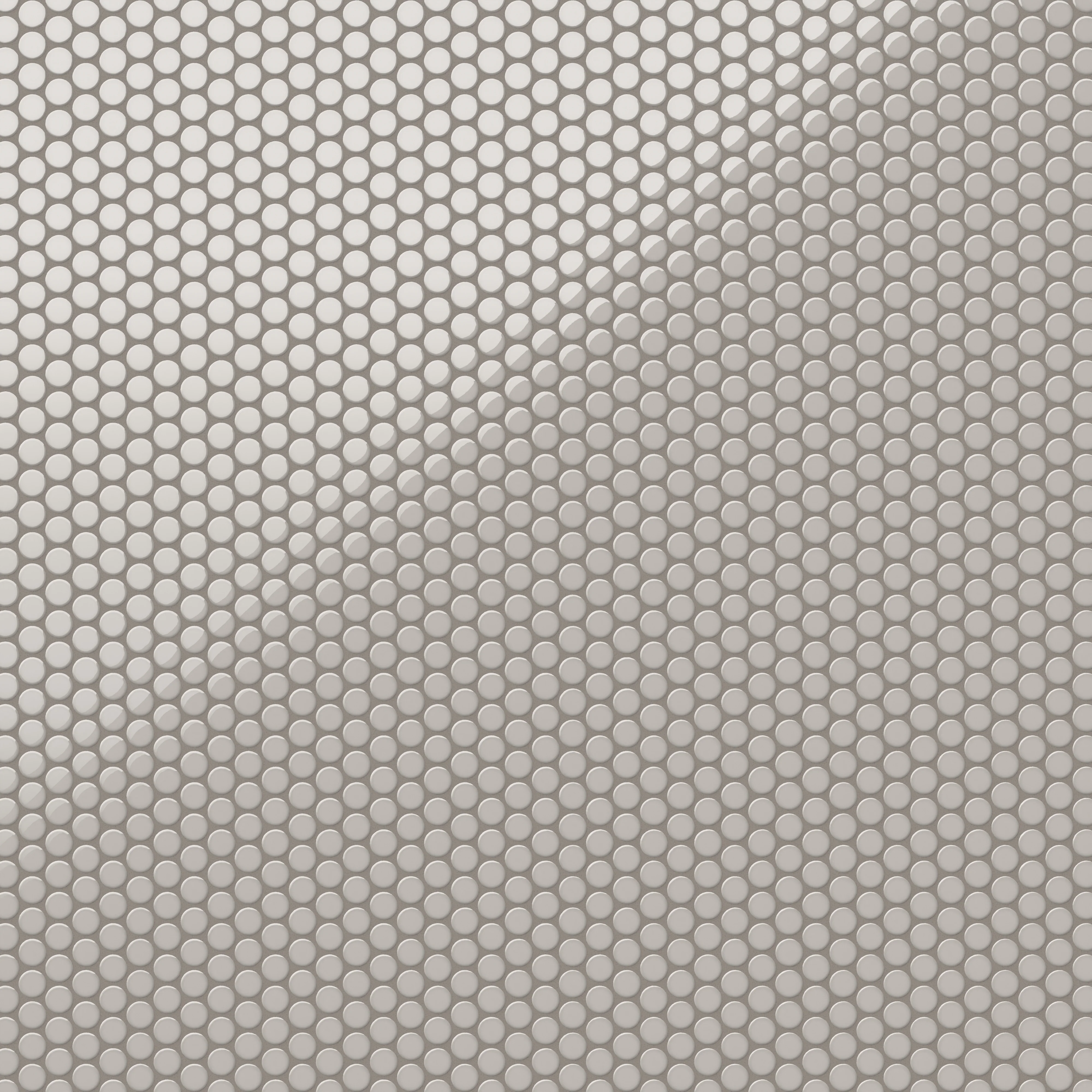 Ollie 3/4x3/4 Glossy Porcelain Mosaic Penny Round Tile in Grey - Image 4