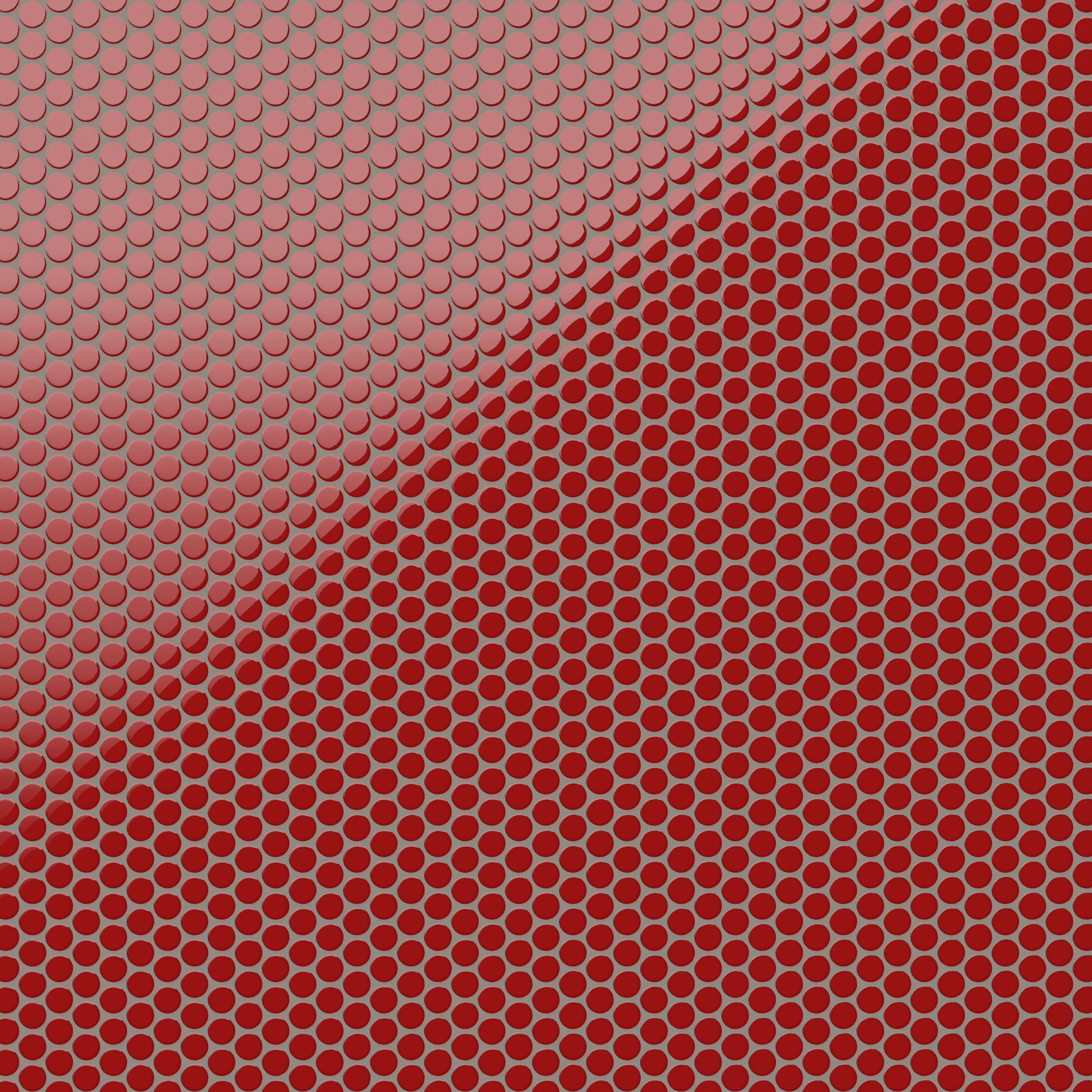Ollie 3/4x3/4 Glossy Porcelain Mosaic Penny Round Tile in Red - Image 4