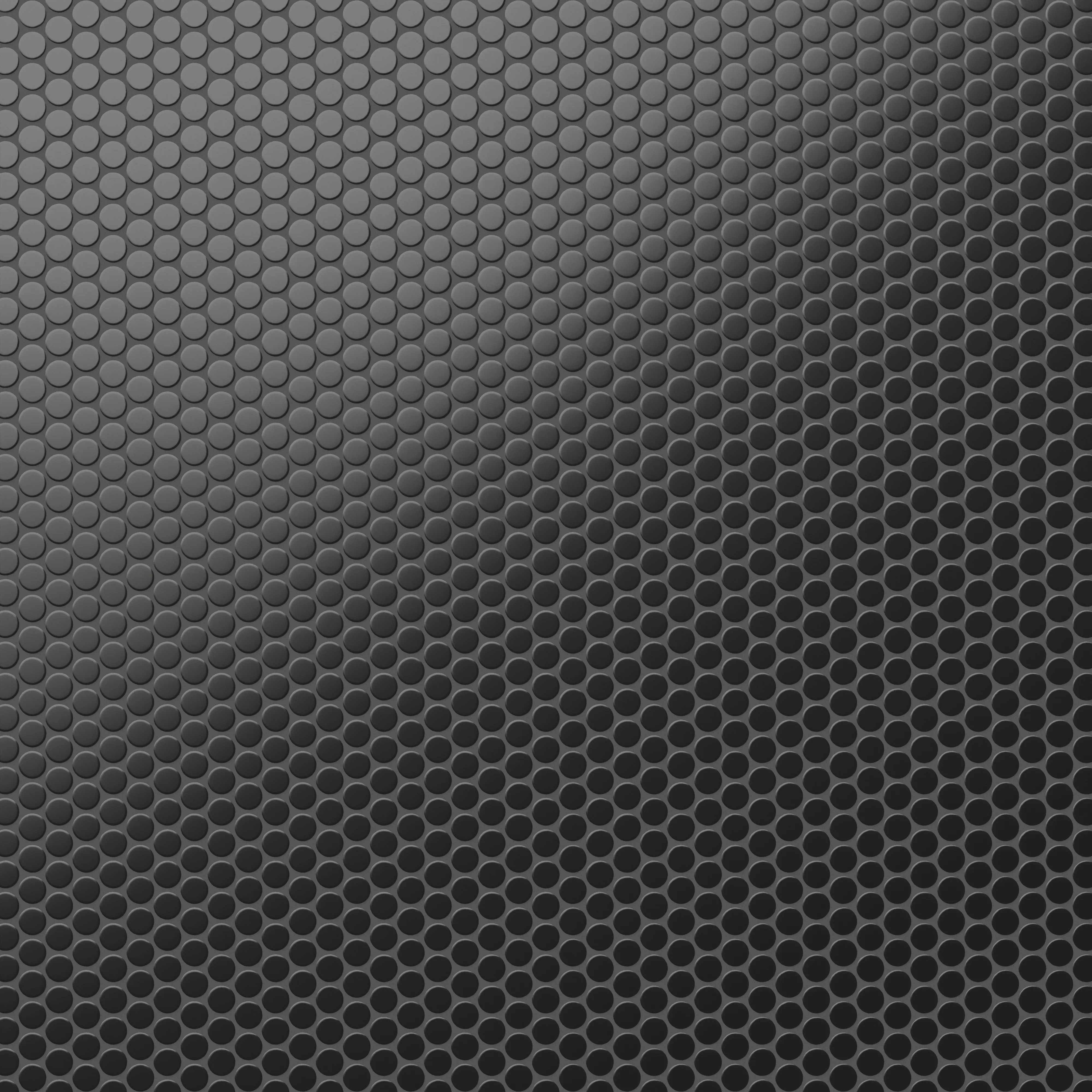 Ollie 3/4x3/4 Matte Porcelain Mosaic Penny Round Tile in Black - Image 4