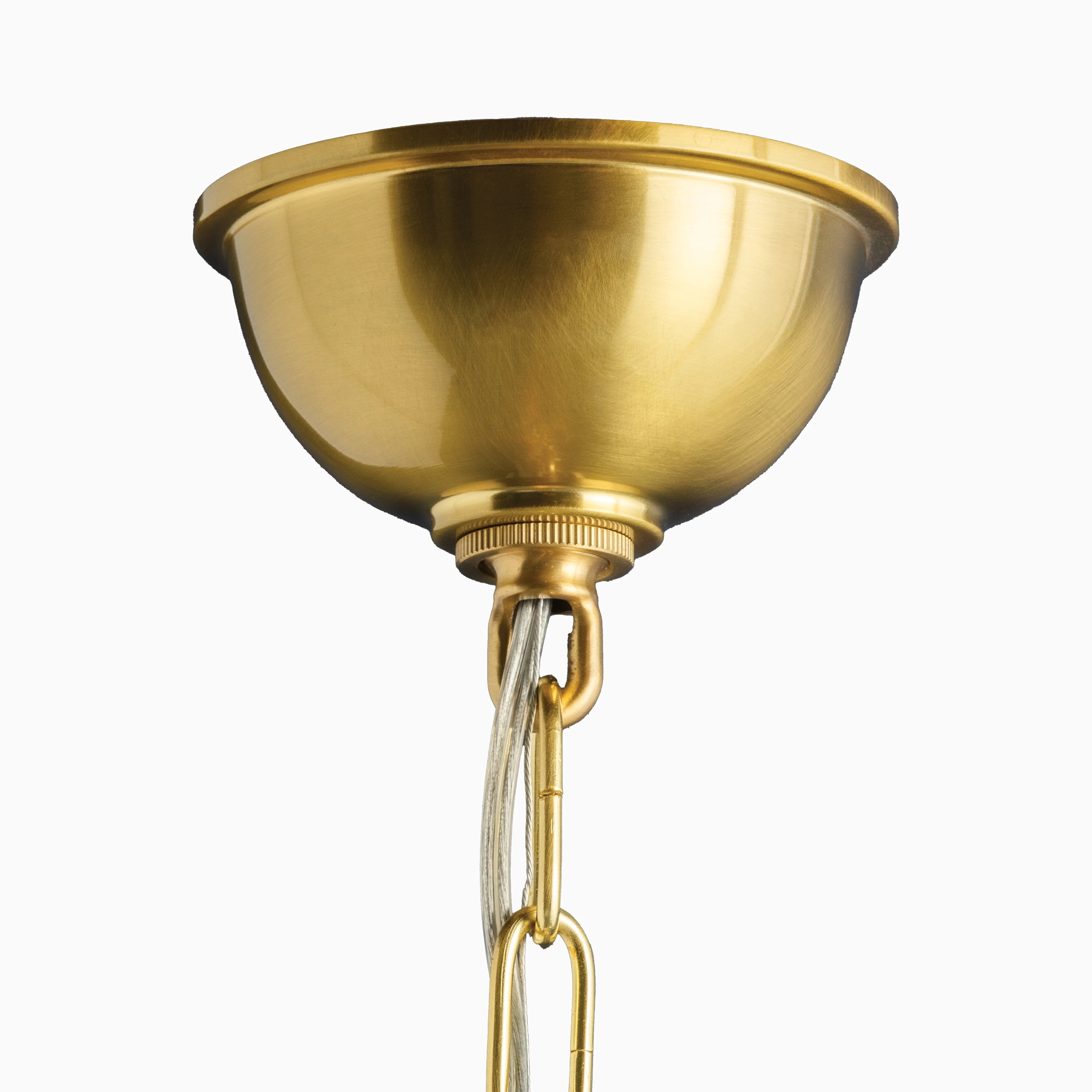 Osborne 34" Chandelier in Aged Brass - Image 4