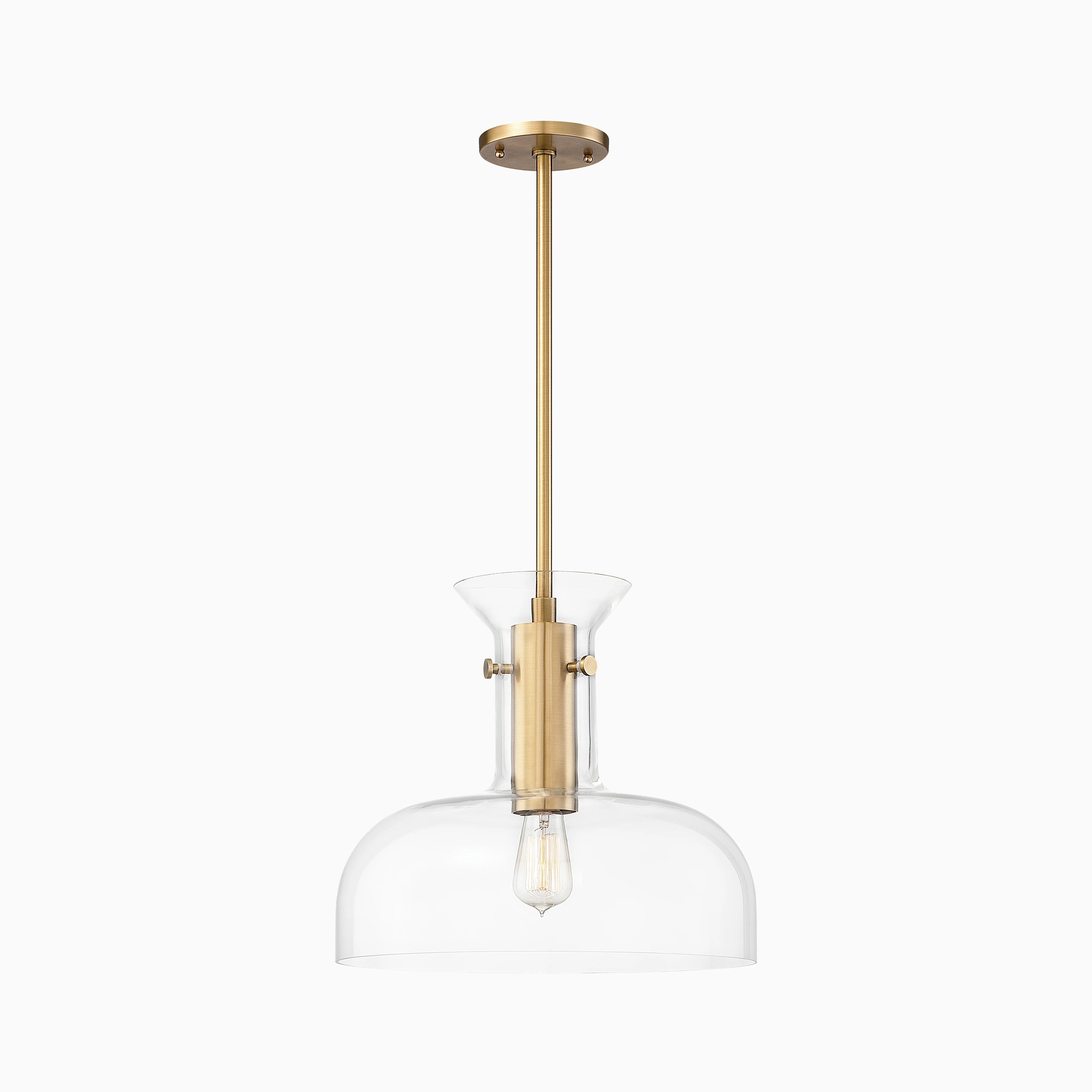 Otis Pendant In Aged Brass - Image 3