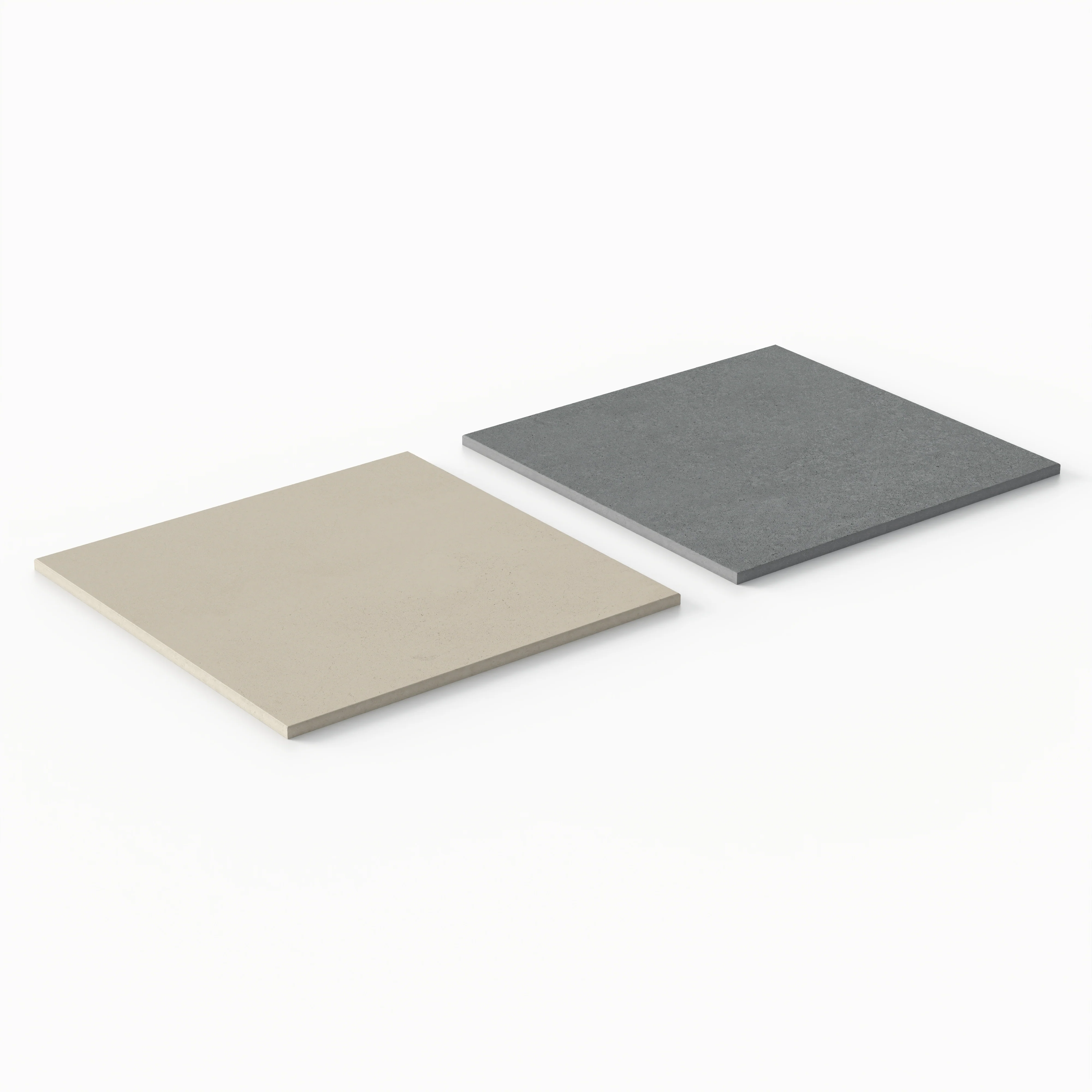 Palmer 12x12 Checkerboard Matte Porcelain Tile in Natural and Grey - Image 3