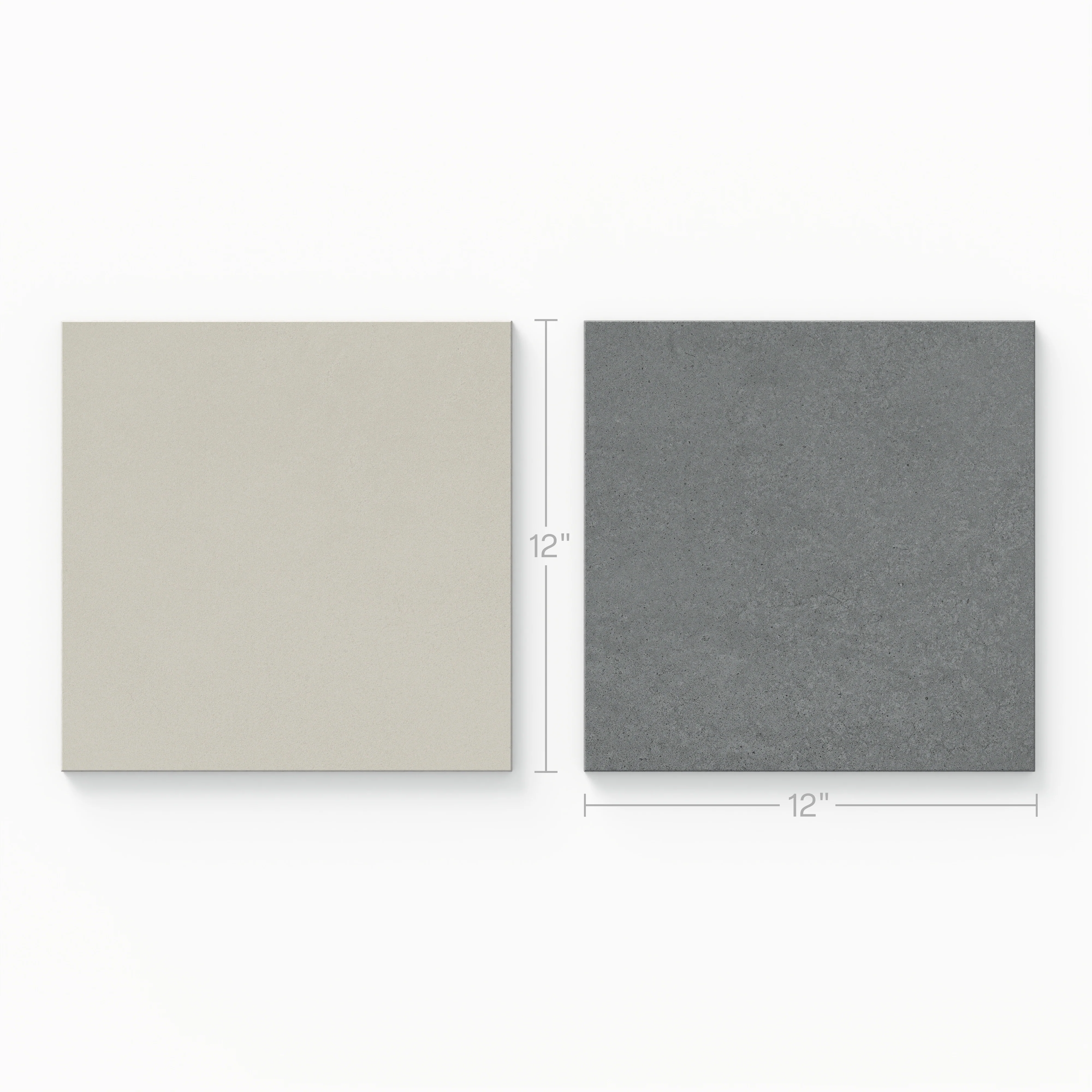 Palmer 12x12 Checkerboard Matte Porcelain Tile in White and Grey - Image 3