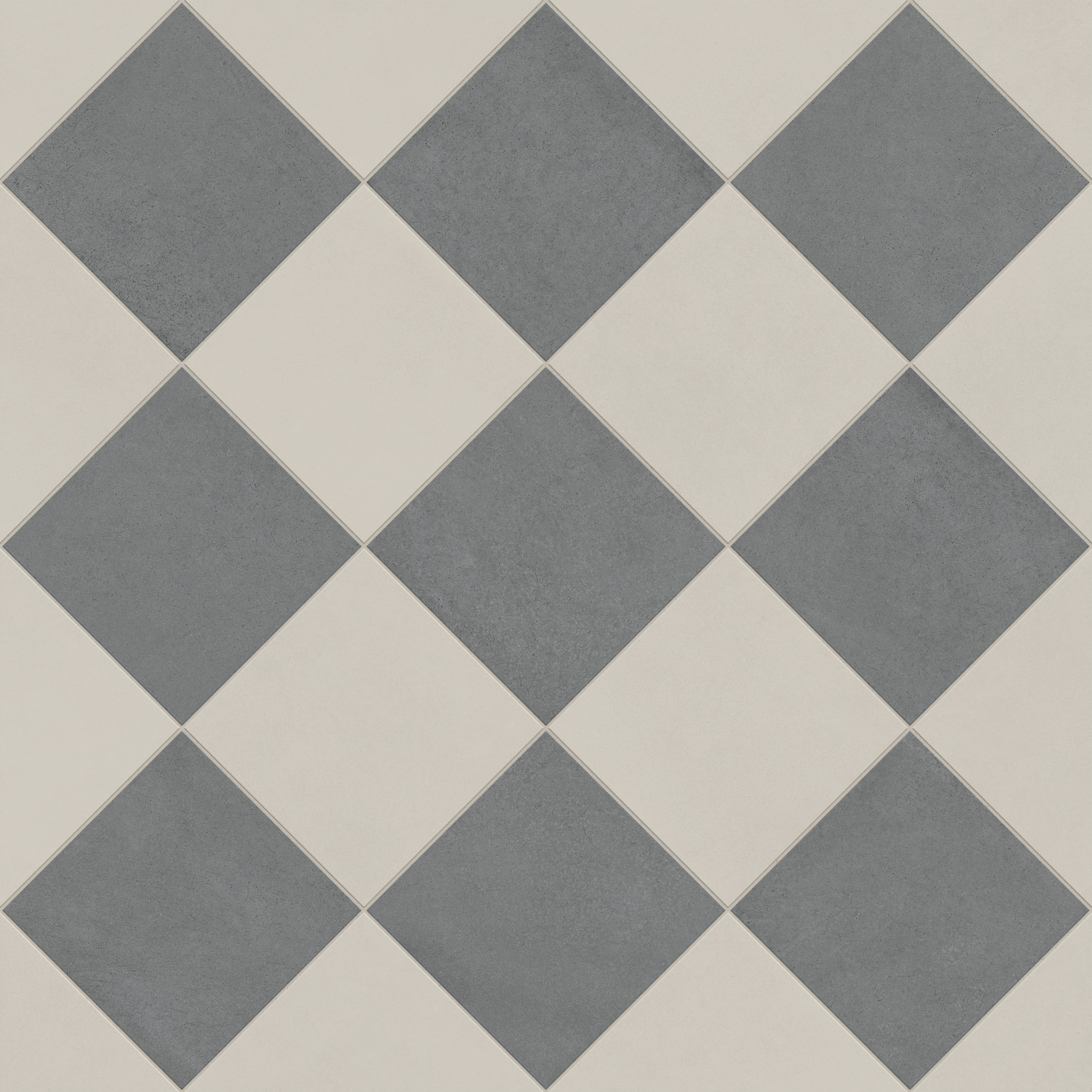 Palmer 12x12 Checkerboard Matte Porcelain Tile in White and Grey - Image 5