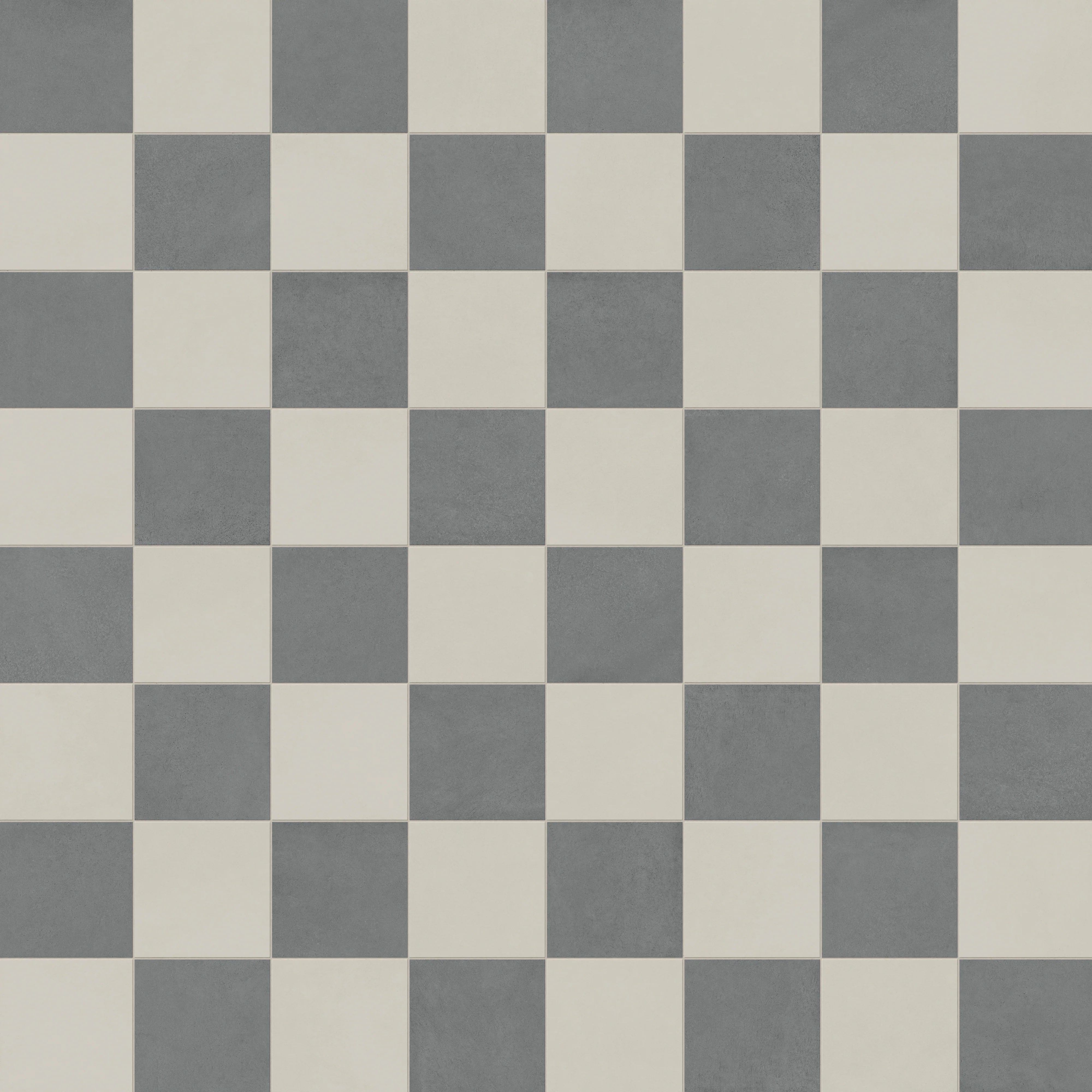 Palmer 12x12 Checkerboard Matte Porcelain Tile in White and Grey - Image 6