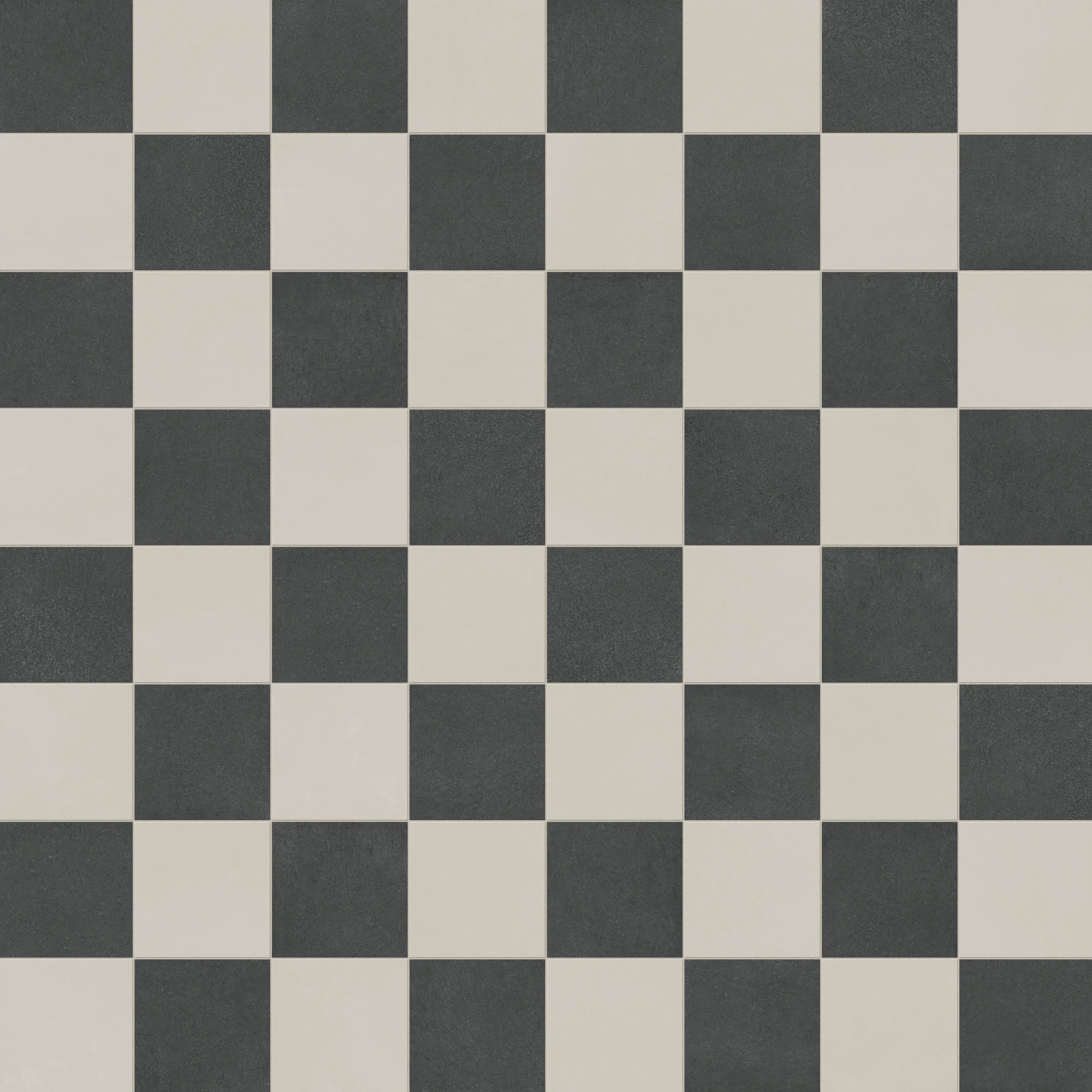 Palmer 12x12 Checkerboard Matte Porcelain Tile in White and Nero - Image 5