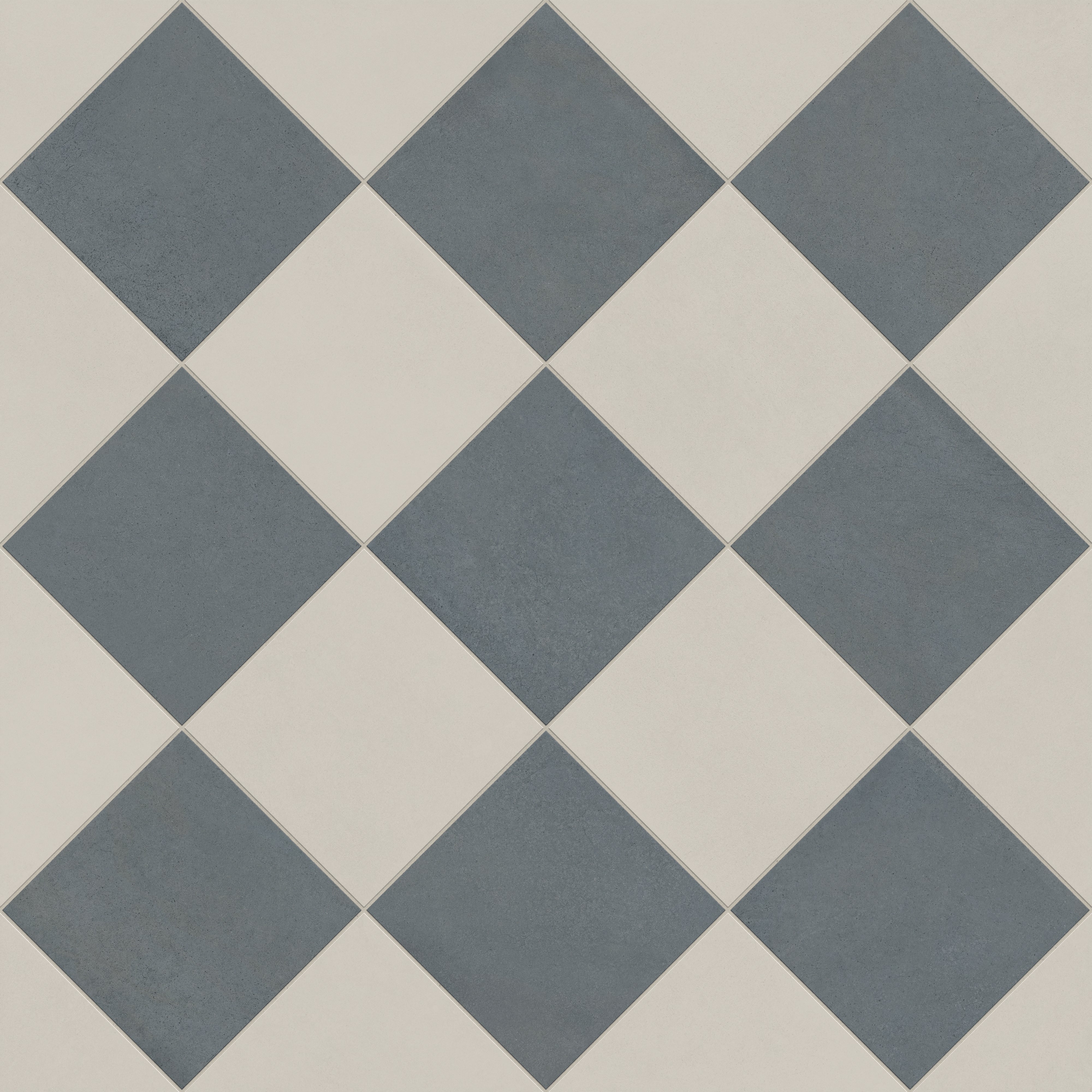 Palmer 12x12 Checkerboard Matte Porcelain Tile in White and Ocean Blue - Image 5