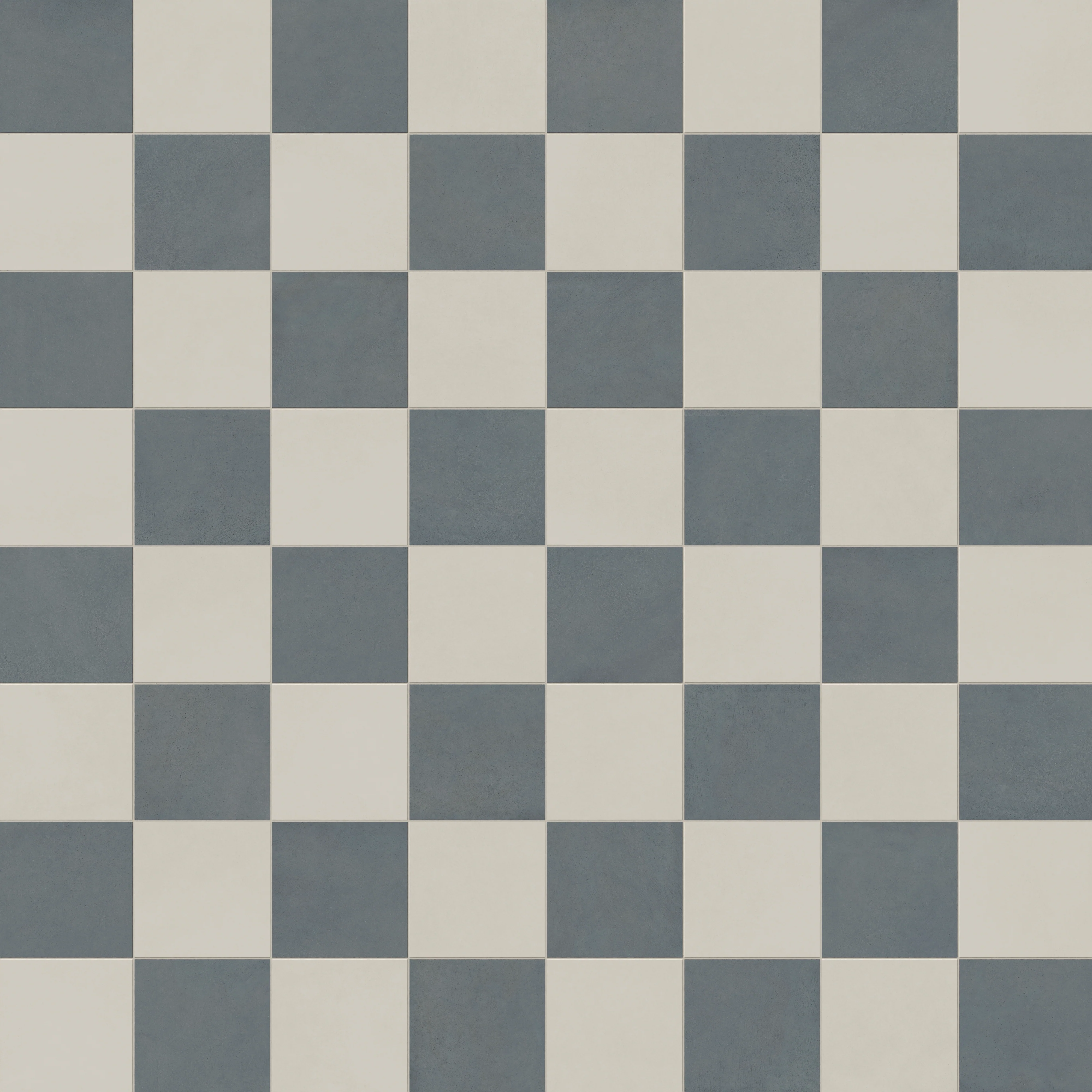 Palmer 12x12 Checkerboard Matte Porcelain Tile in White and Ocean Blue - Image 6