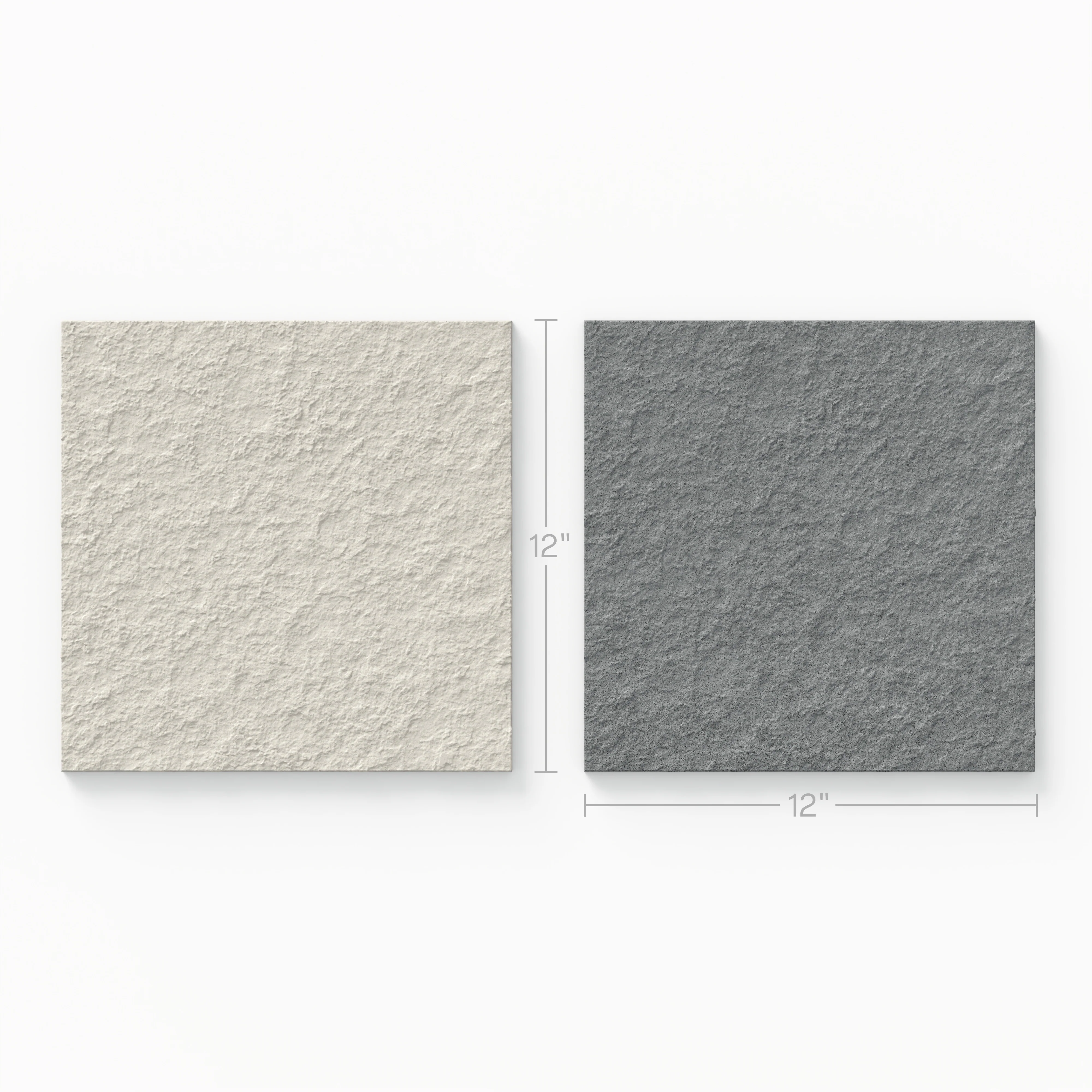 Palmer 12x12 Checkerboard Raw Porcelain Tile in White and Grey - Image 3