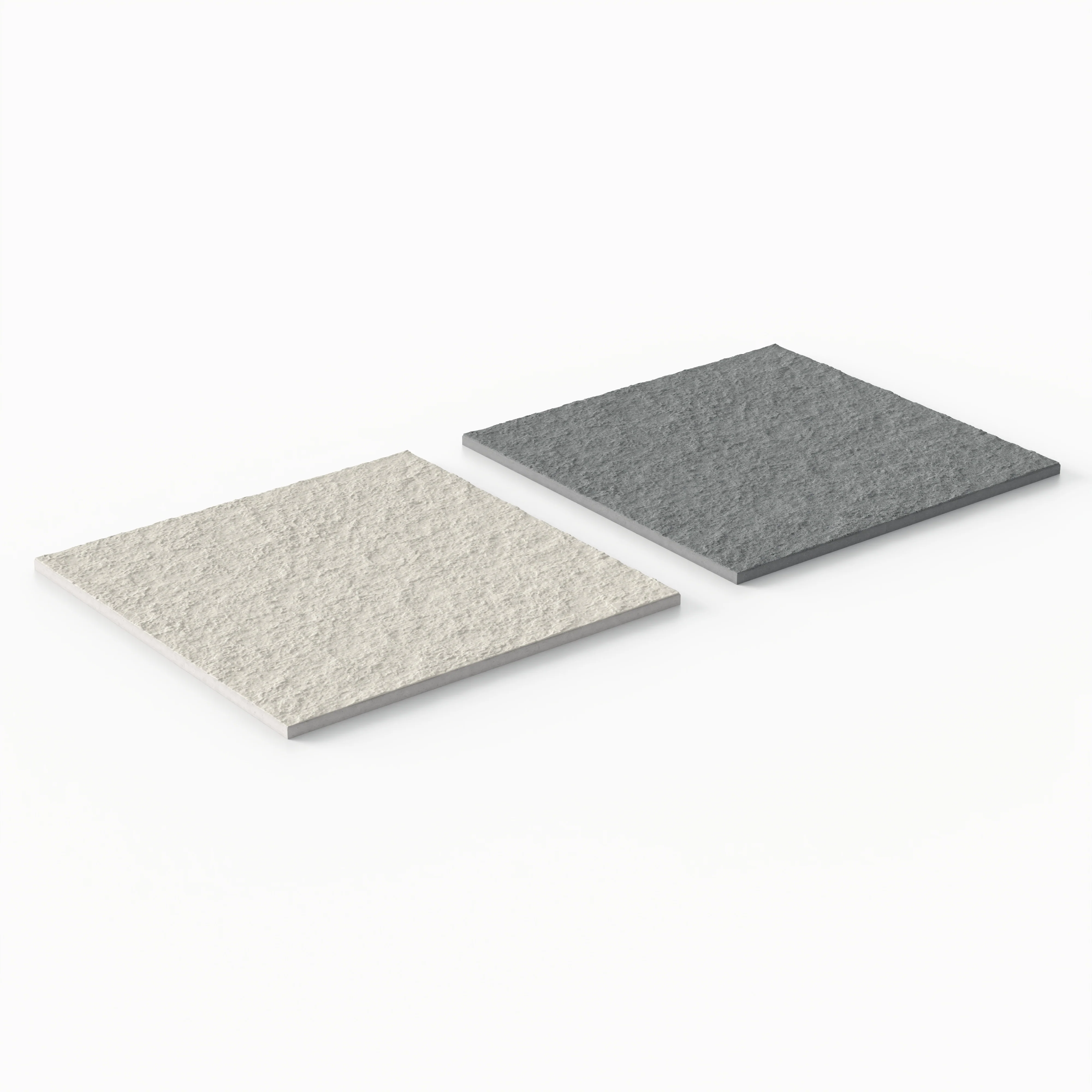 Palmer 12x12 Checkerboard Raw Porcelain Tile in White and Grey - Image 4