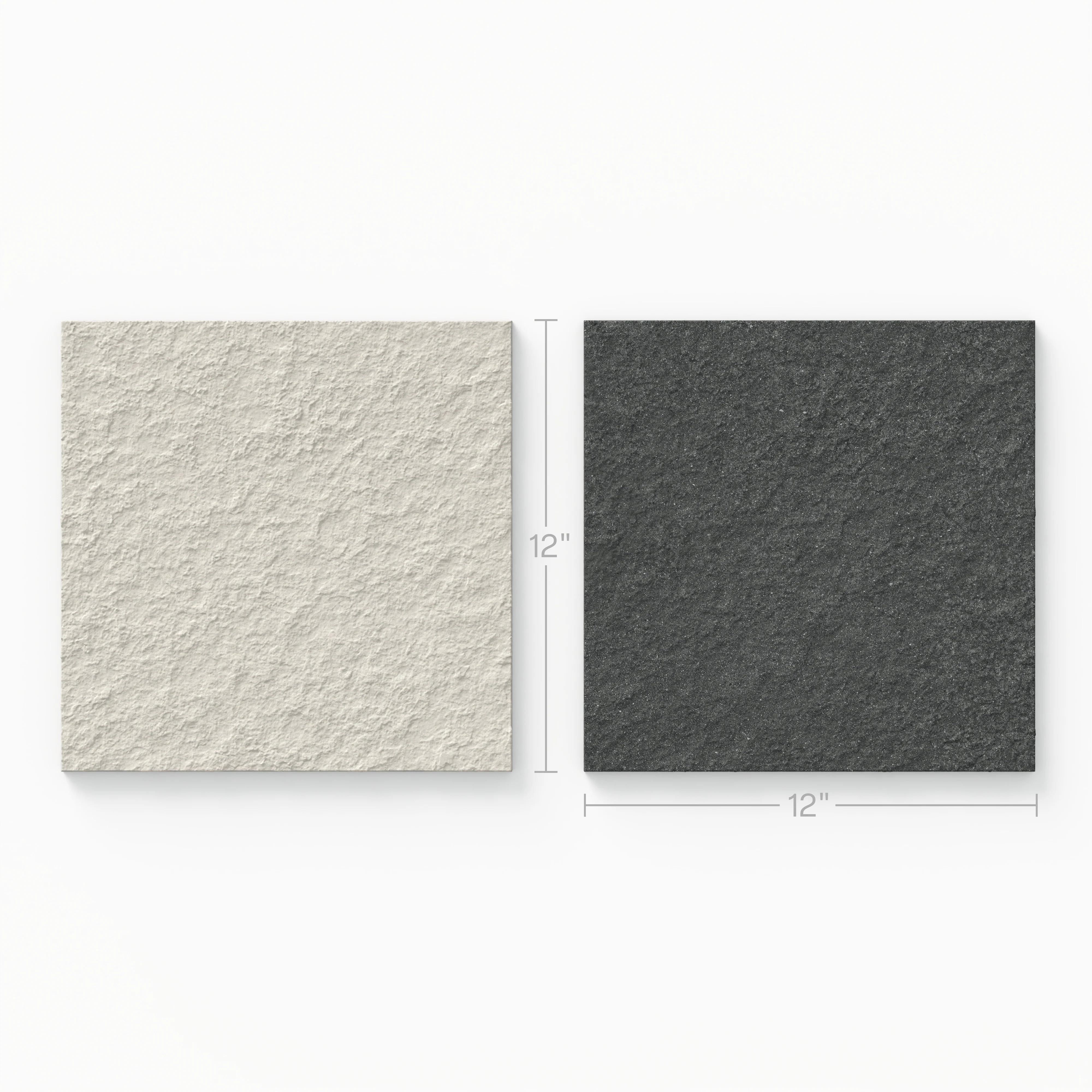 Palmer 12x12 Checkerboard Raw Porcelain Tile in White and Nero - Image 2