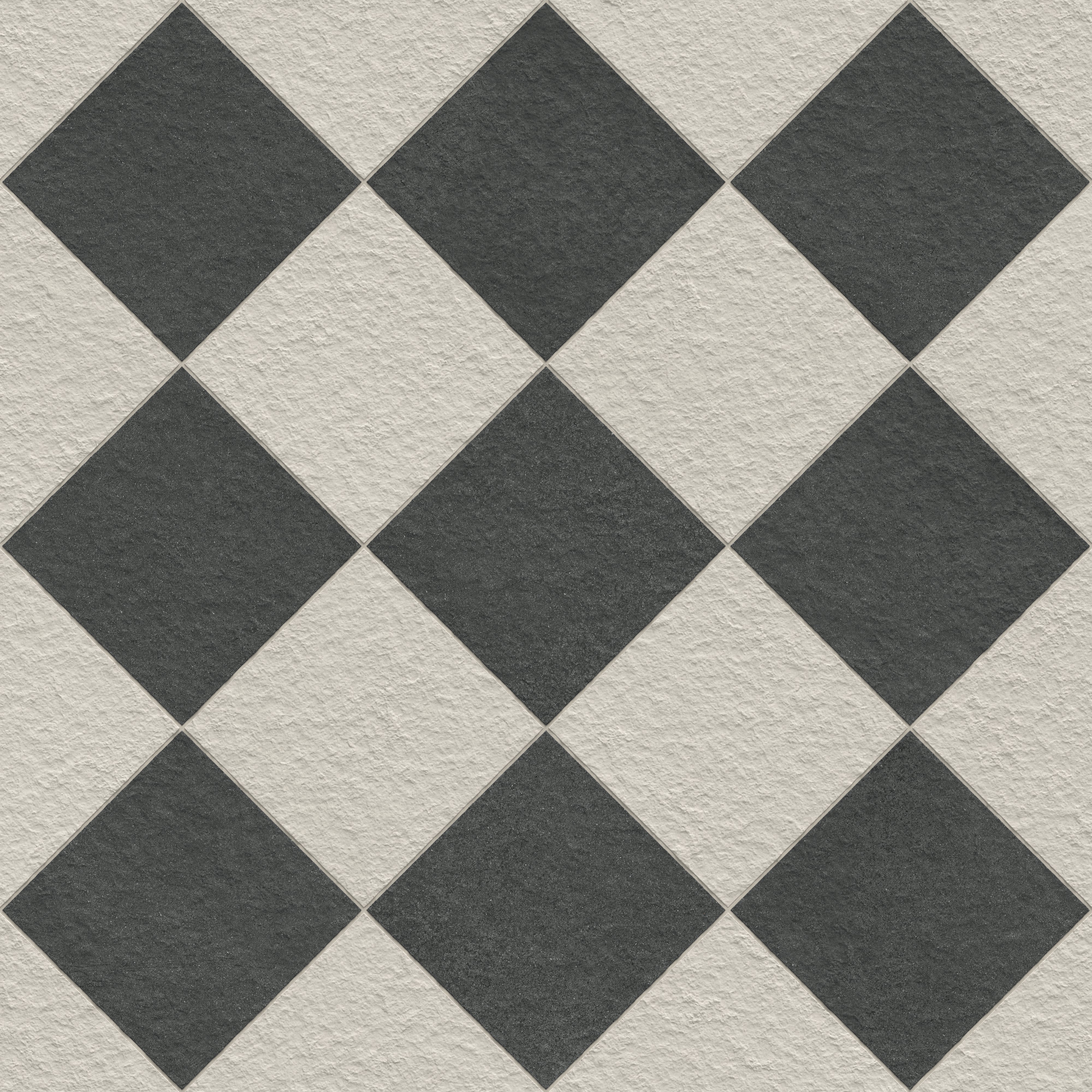 Palmer 12x12 Checkerboard Raw Porcelain Tile in White and Nero - Image 4