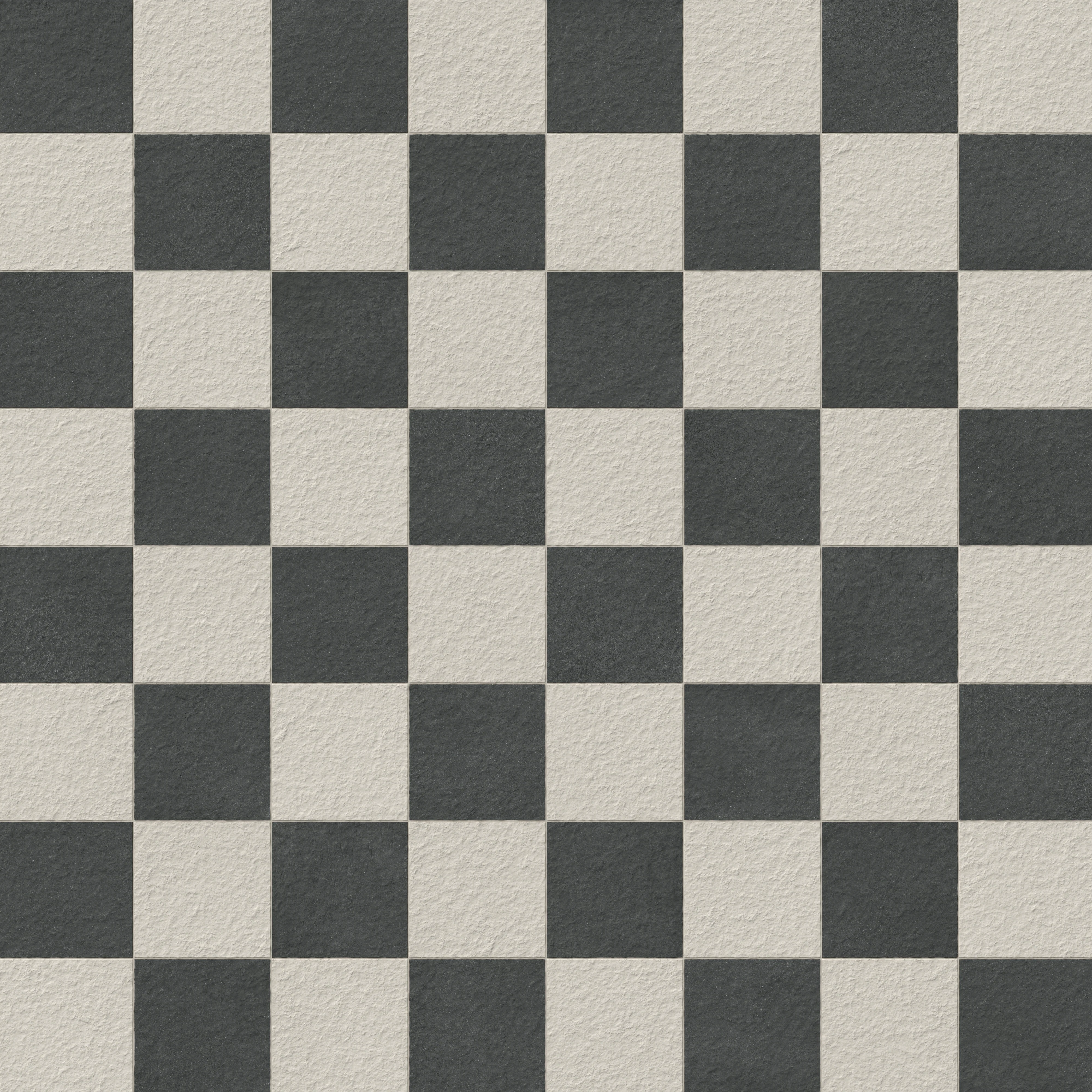 Palmer 12x12 Checkerboard Raw Porcelain Tile in White and Nero - Image 5