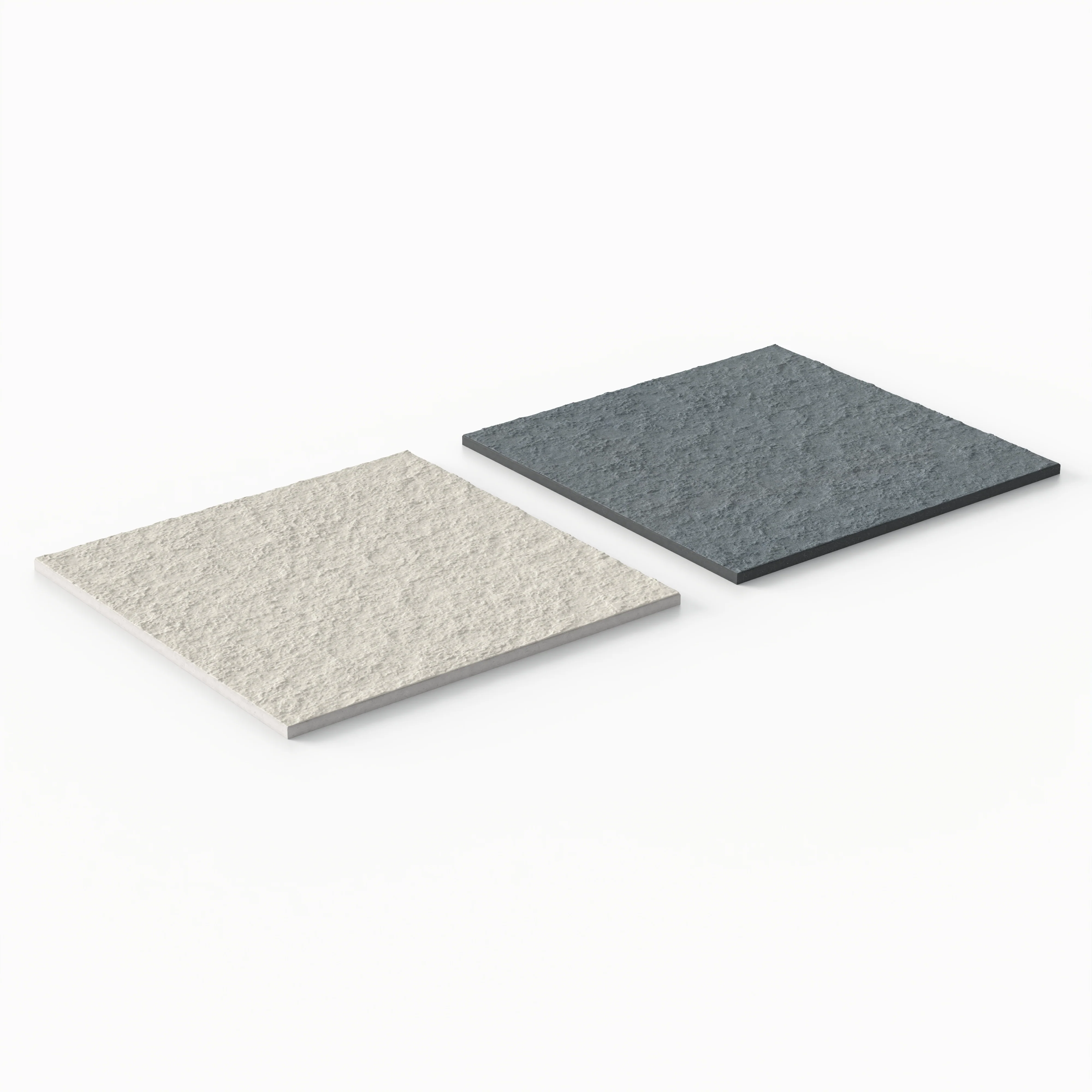Palmer 12x12 Checkerboard Raw Porcelain Tile in White and Ocean Blue - Image 3