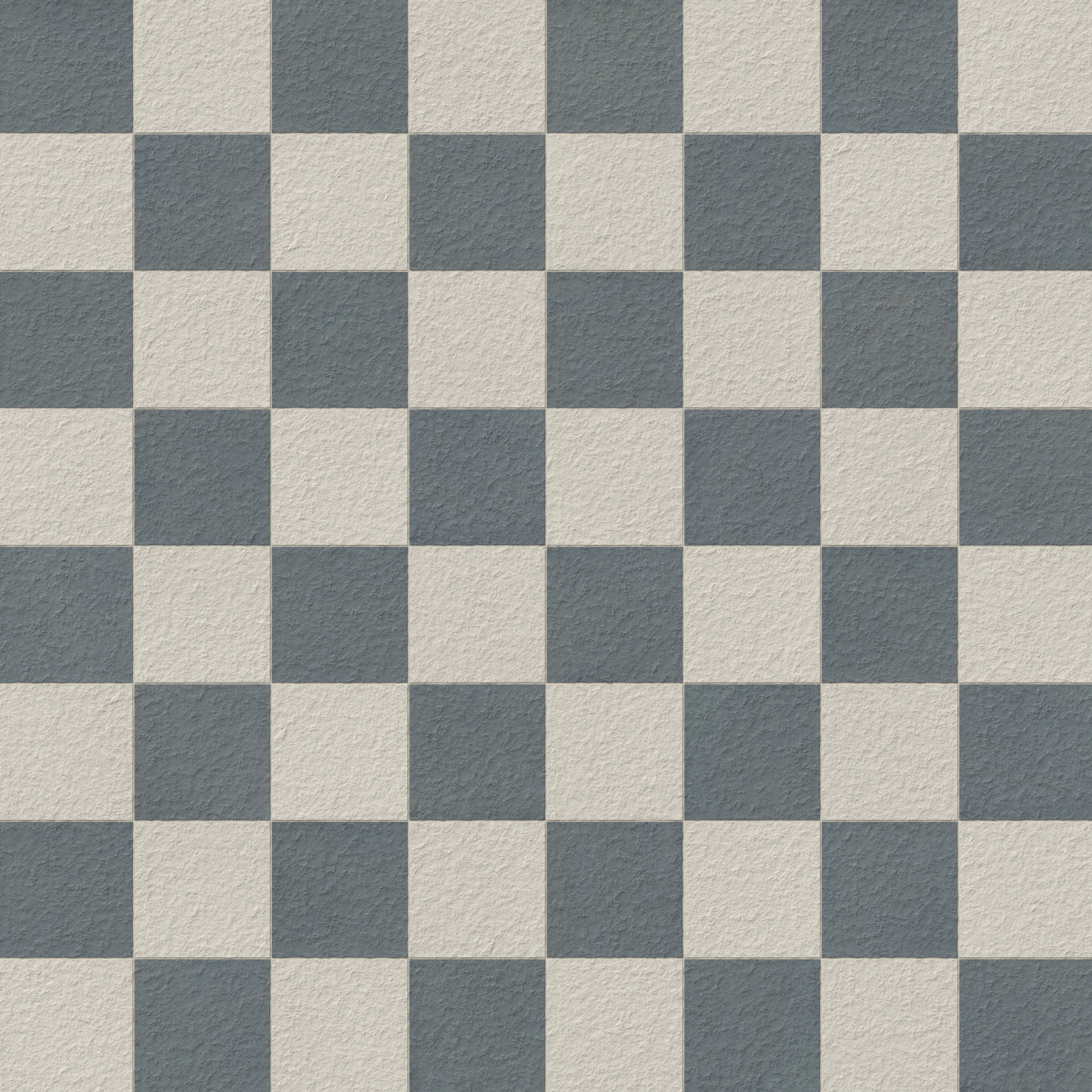 Palmer 12x12 Checkerboard Raw Porcelain Tile in White and Ocean Blue - Image 5