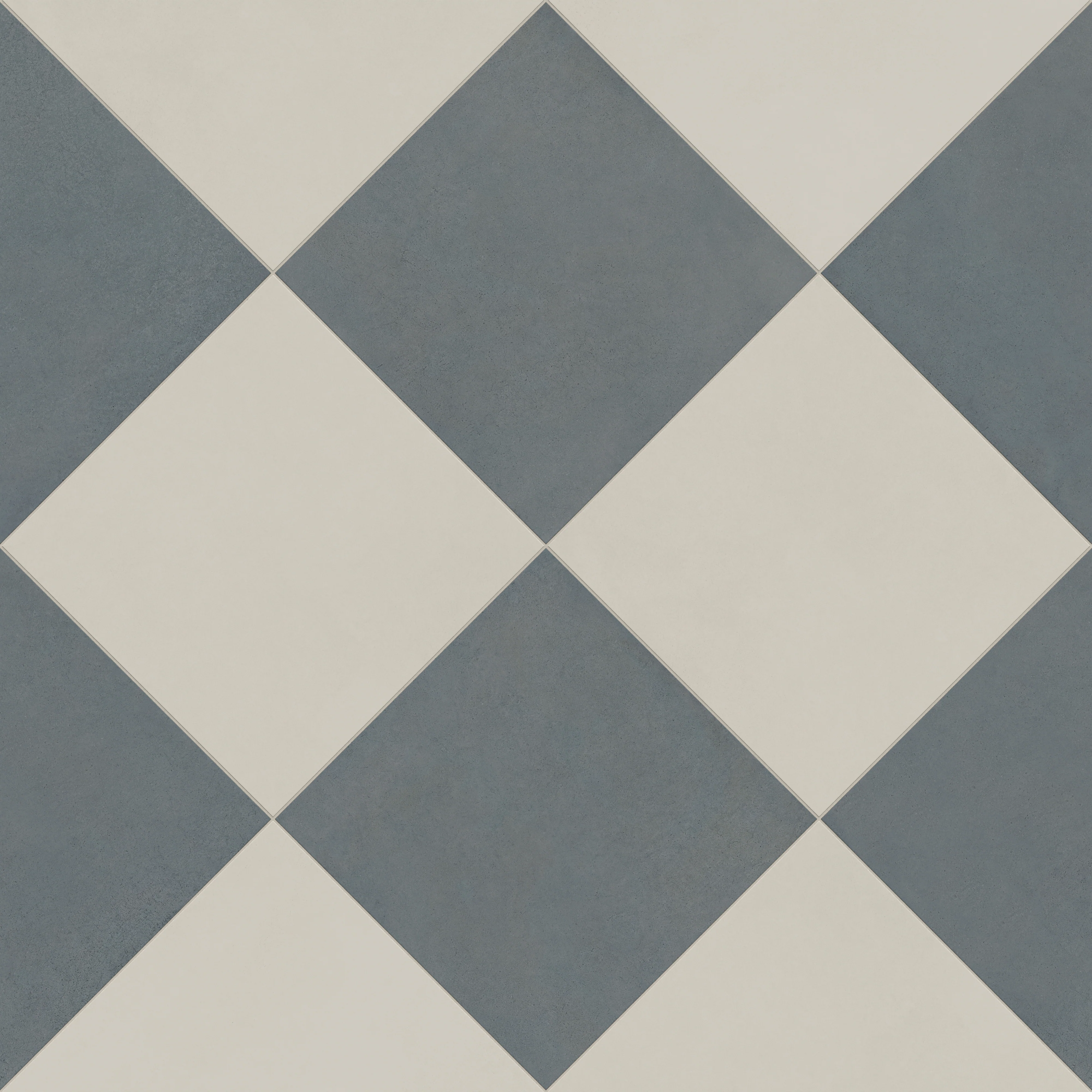 Palmer 24x24 Checkerboard Matte Porcelain Tile in White and Ocean Blue - Image 4