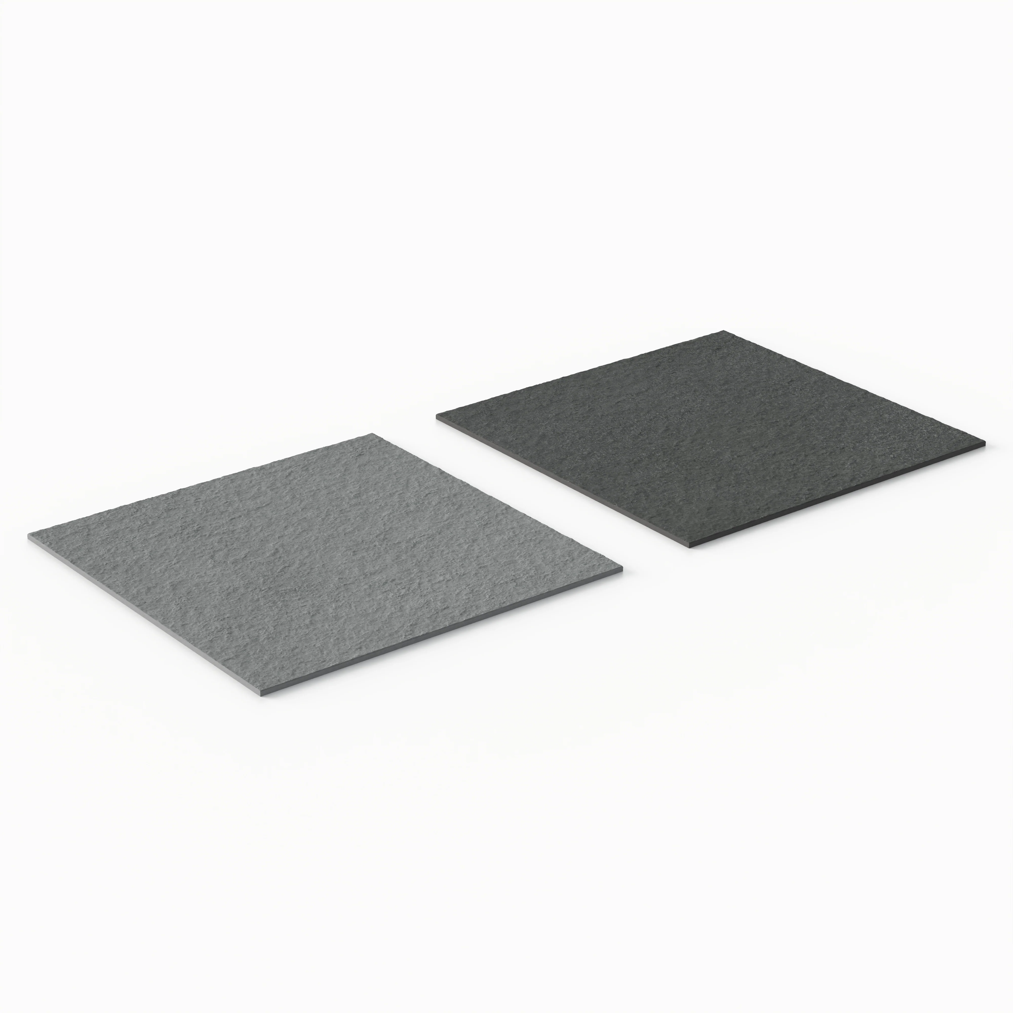 Palmer 24x24 Checkerboard Raw Porcelain Tile in Grey and Nero - Image 3
