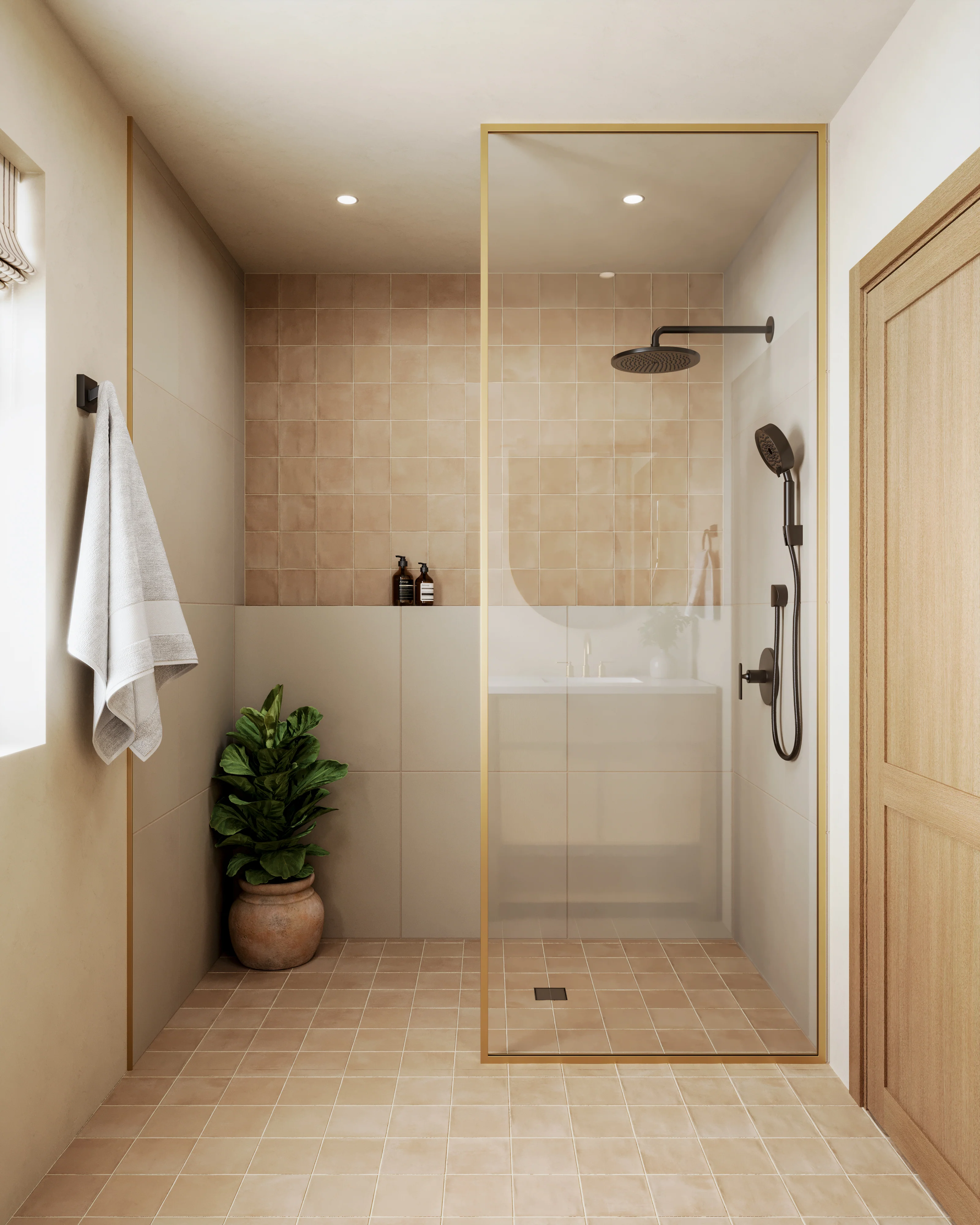 Palmer 24x24 Matte Porcelain Tile in Natural - Image 2