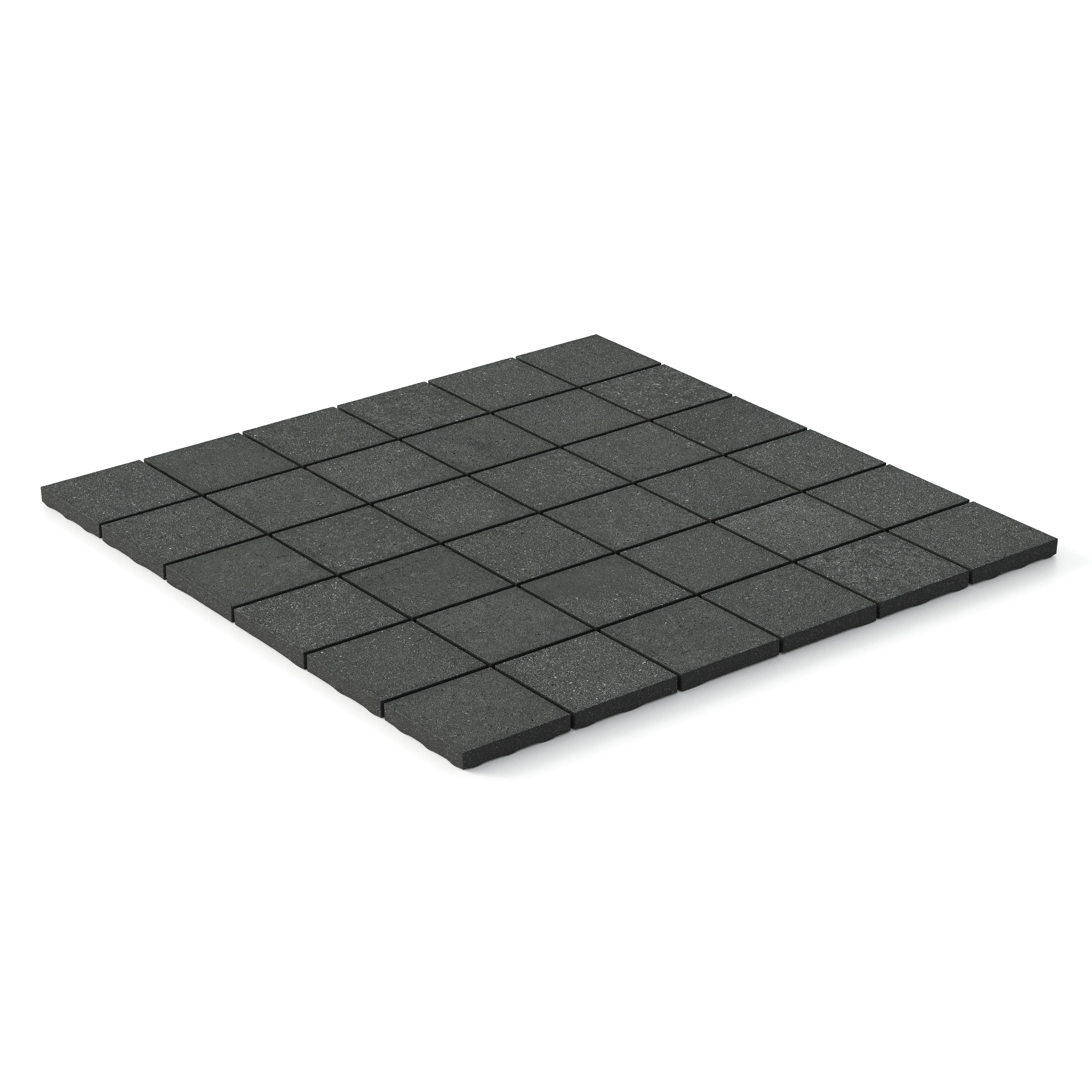 Palmer 2x2 Matte Porcelain Mosaic Tile in Nero - Image 2